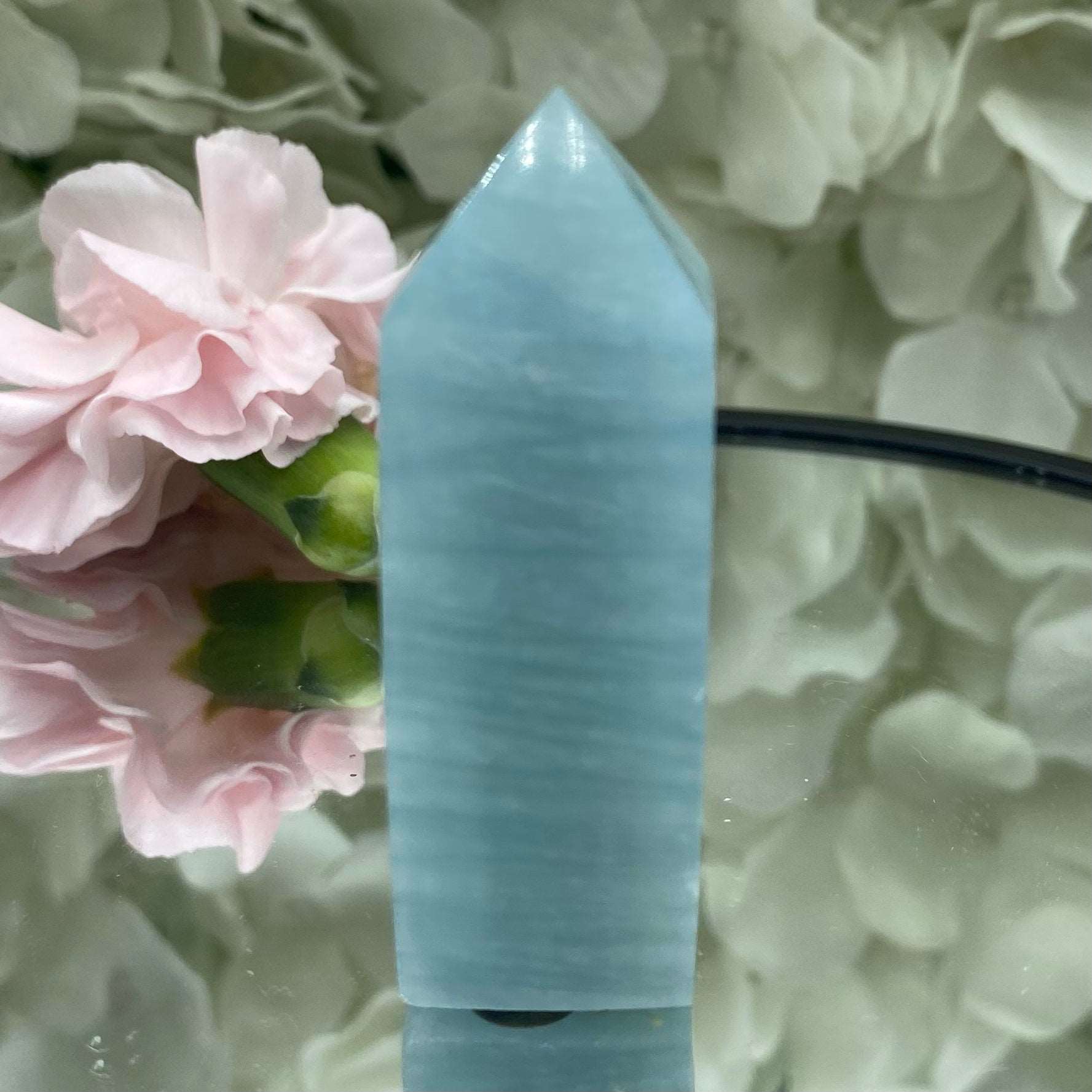 Aquamarine Point - Serenity & Intuition Crystals