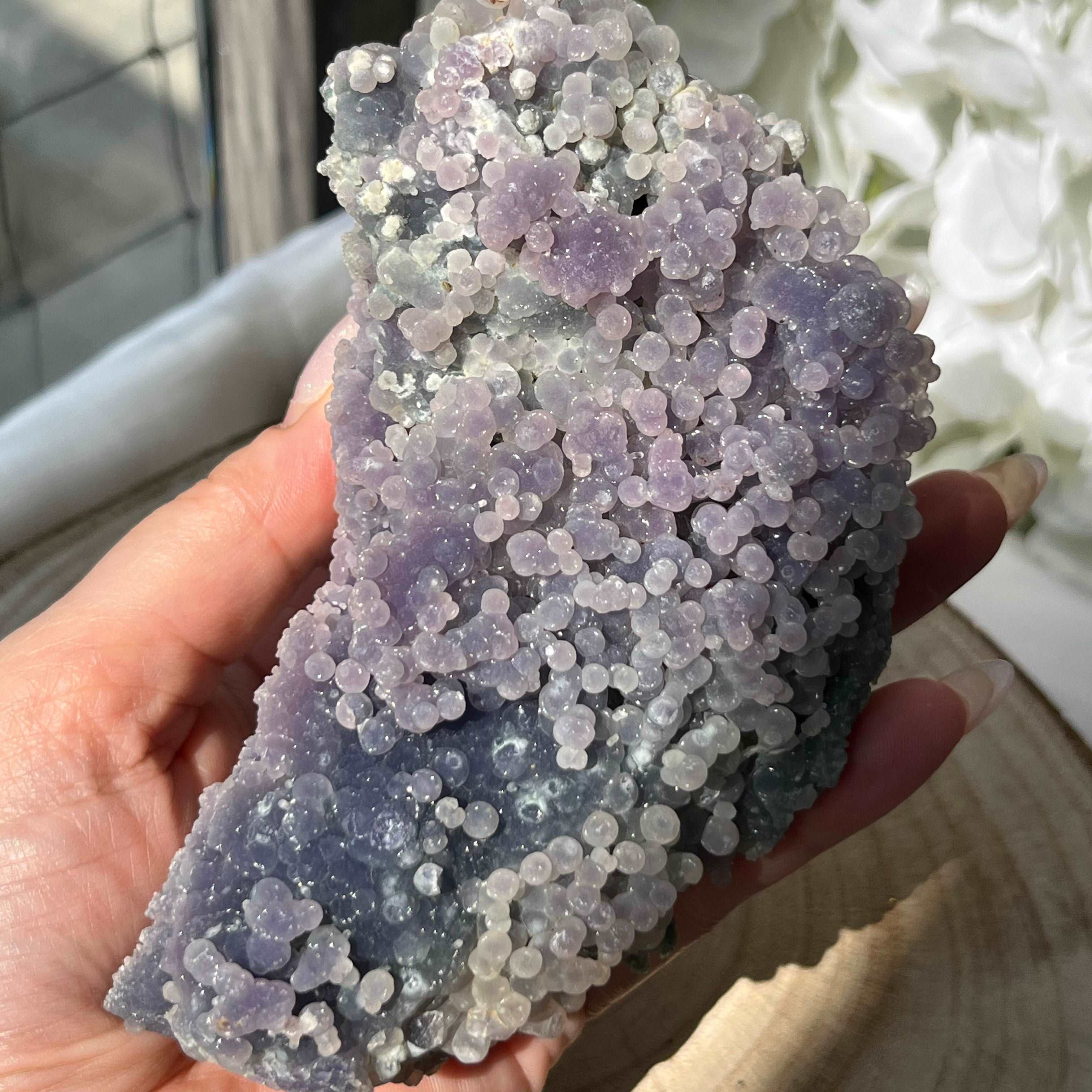Grape Agate Cluster Crystals