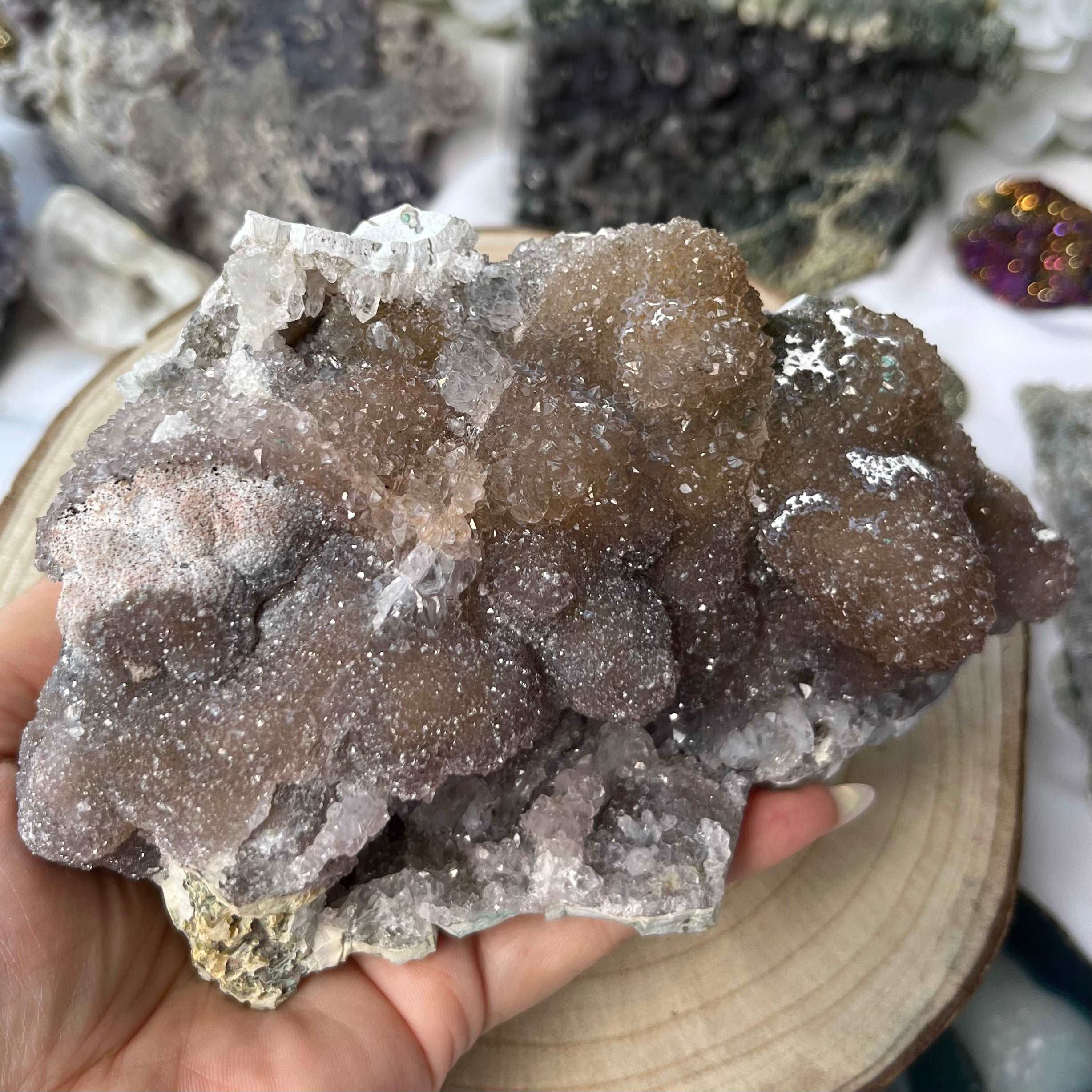 Flower Amethyst Druzy Cluster - Intuition & Spirituality Crystals