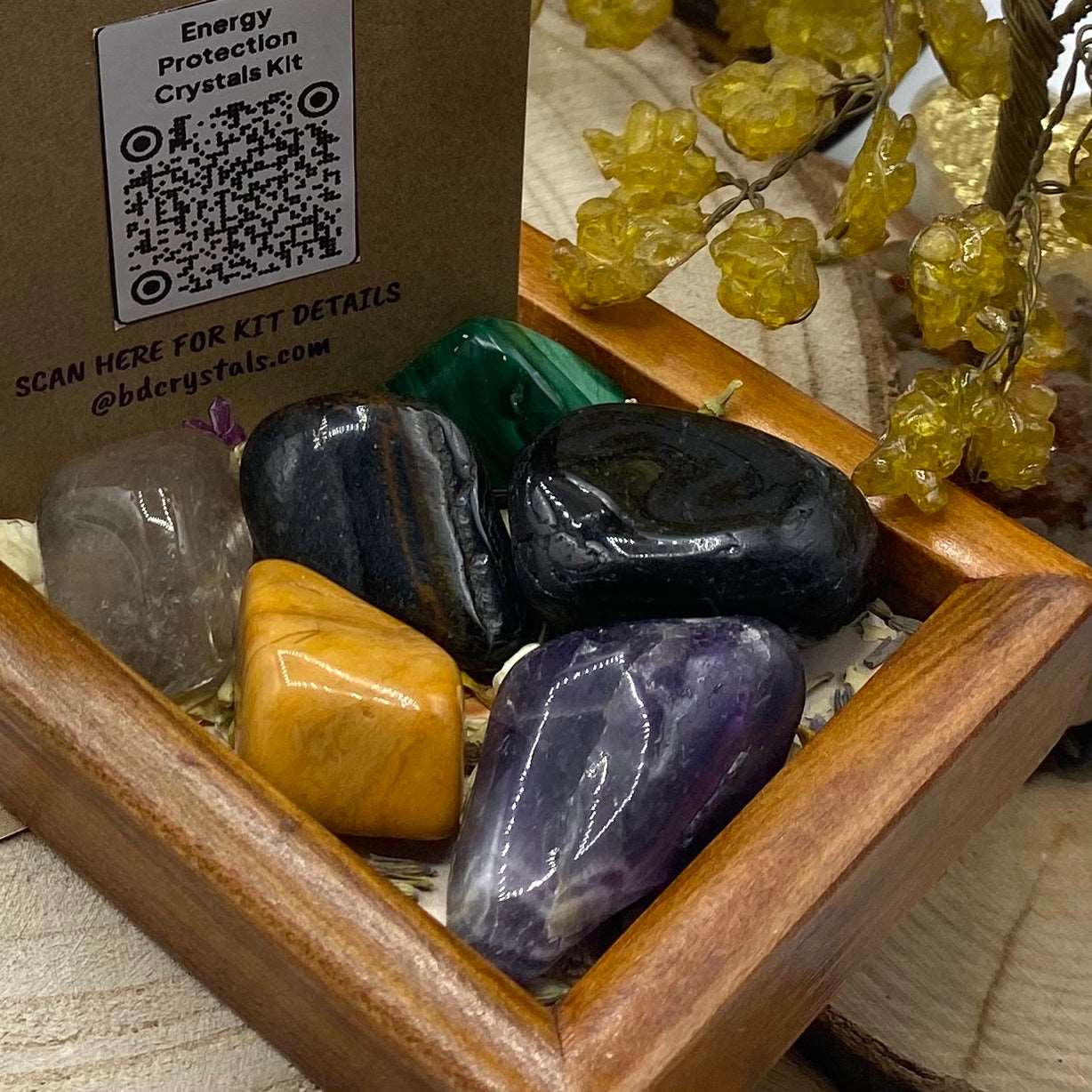Energy Protection Crystals Kit Tumblestones Crystals