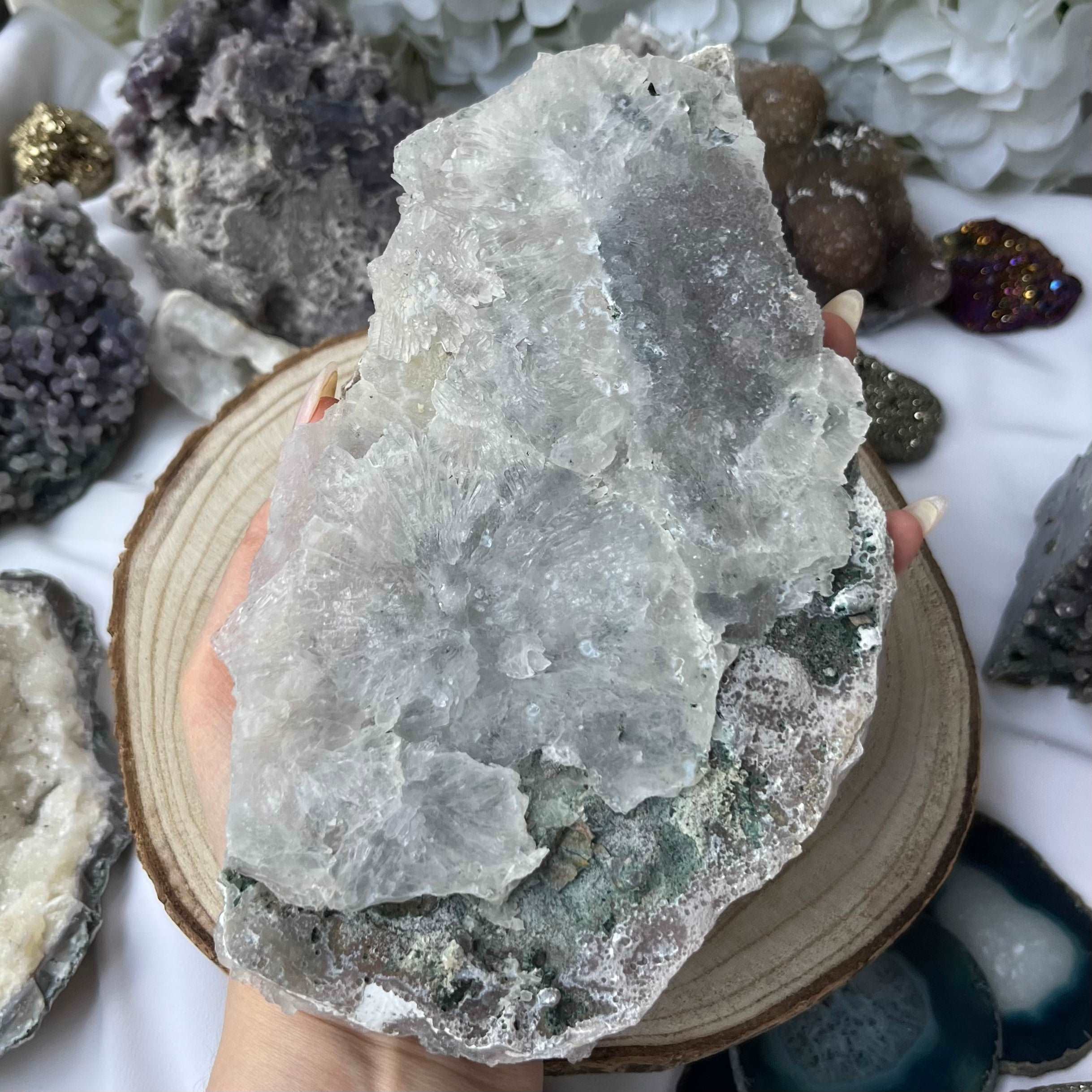 Flower Amethyst Druzy Cluster - Intuition & Spirituality Crystals