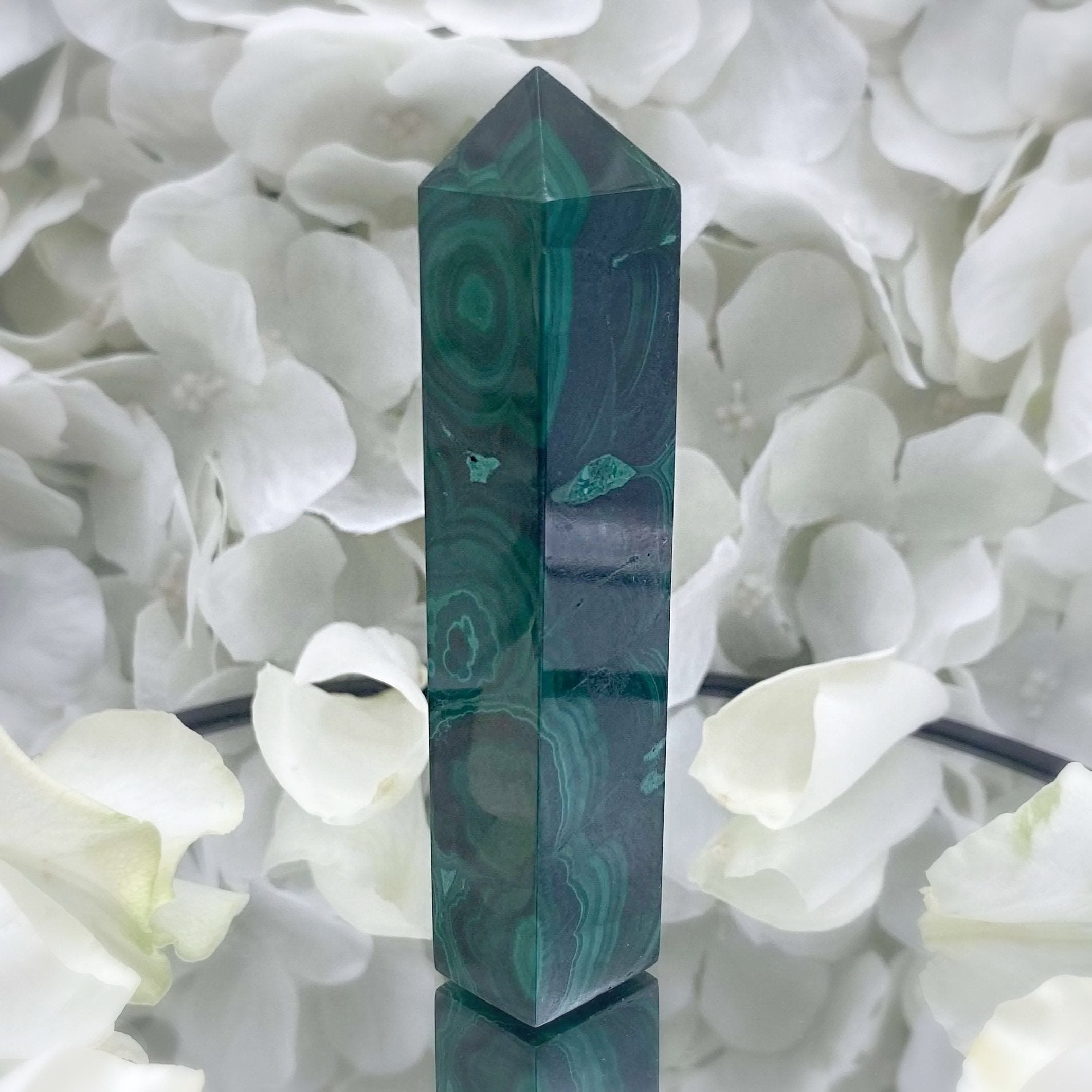 Malachite Point - Courage & Vitality 2- 8.7cm Crystals