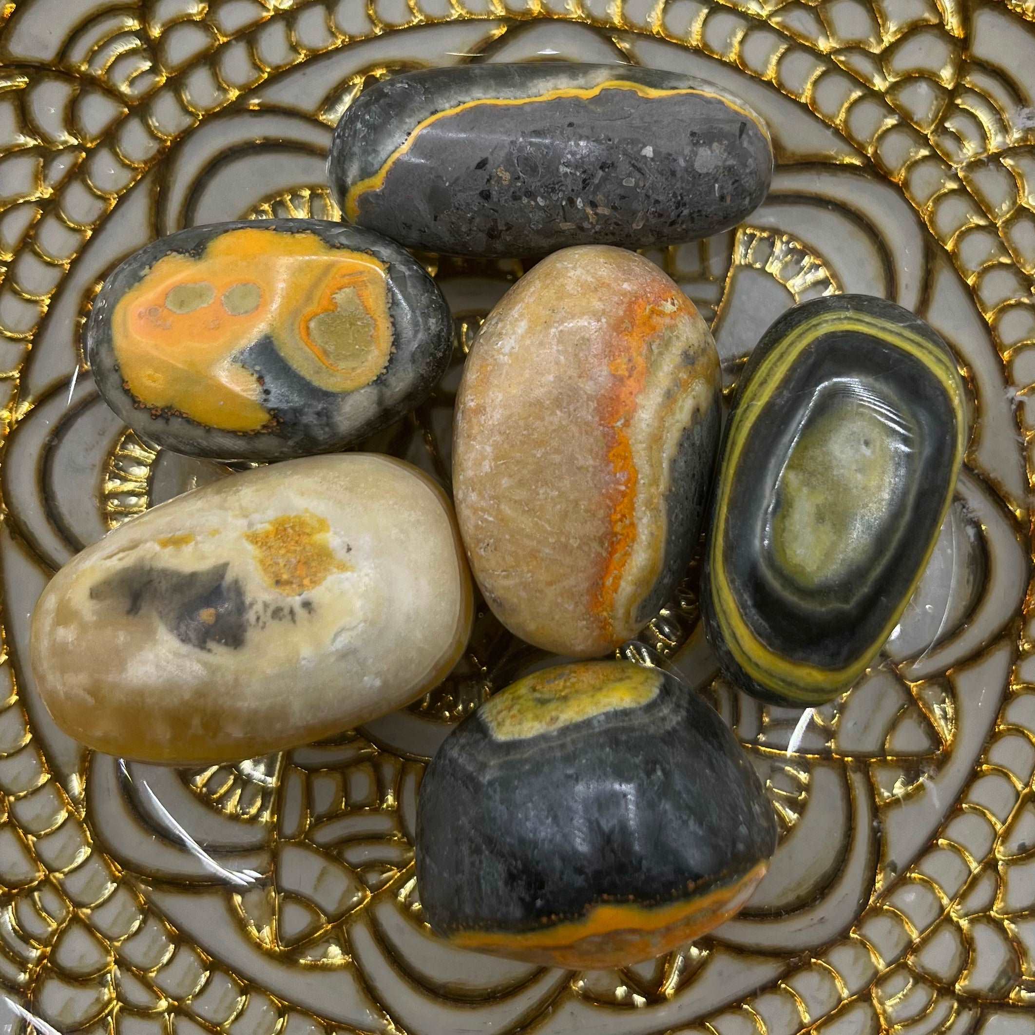 Bumblebee Jasper Tumblestones Medium Crystals