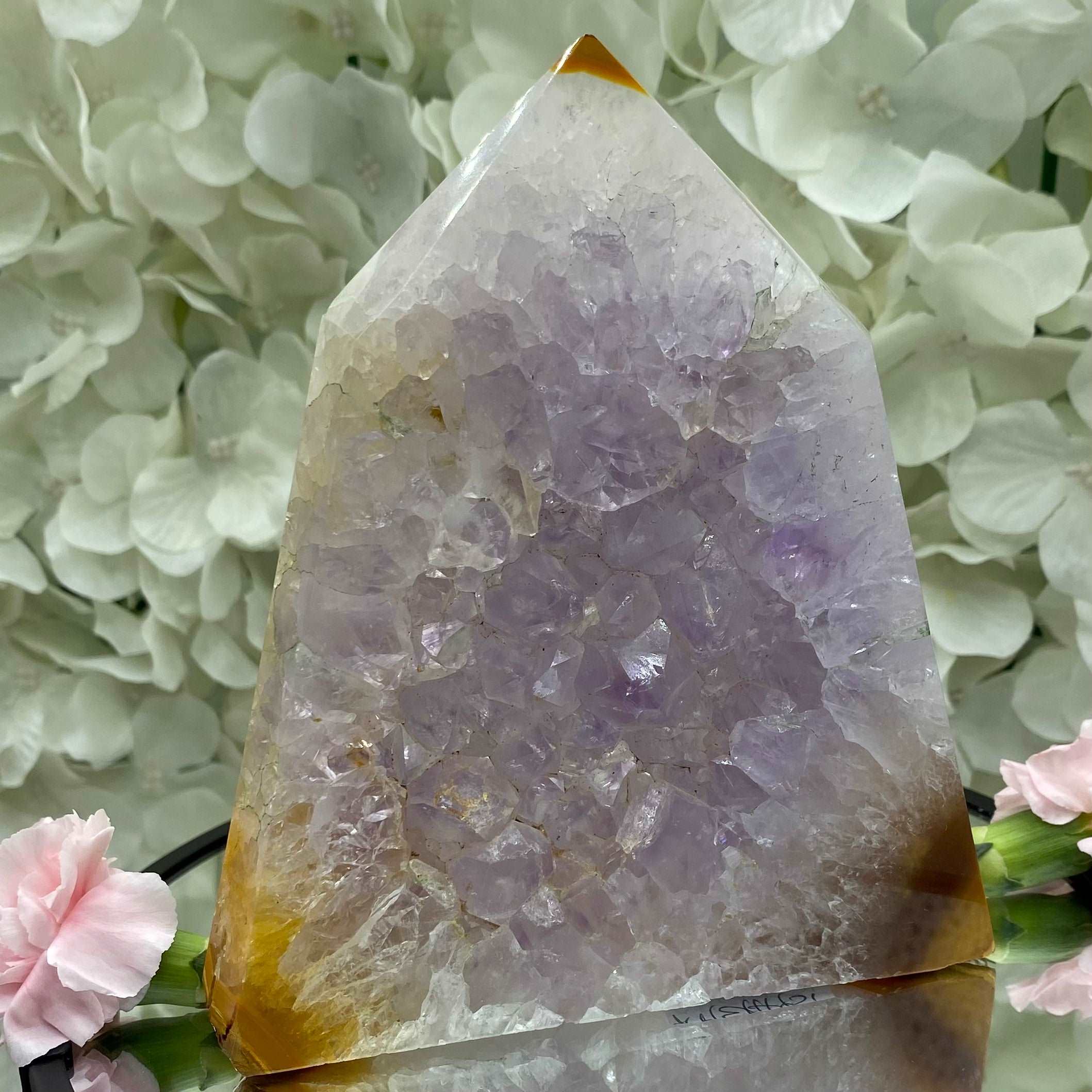 Amethyst Obelisk Drusy Tower - Spirituality & Transmutation Crystals