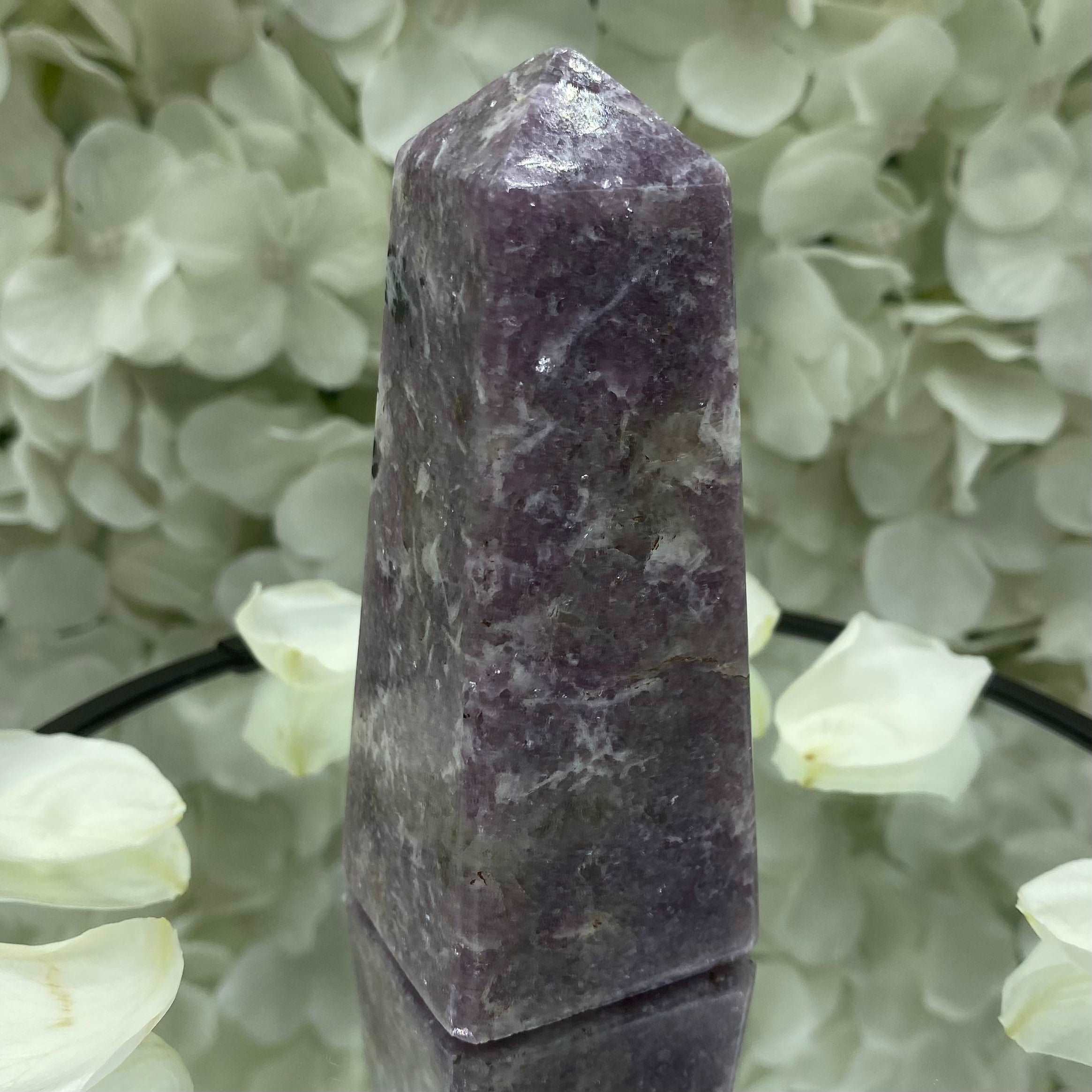 Lepidolite Obelisk - Transmutation & Happiness 4- 9.5cm Crystals