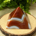 Brown Agate Pyramid 5cm x 3.5cm Crystals
