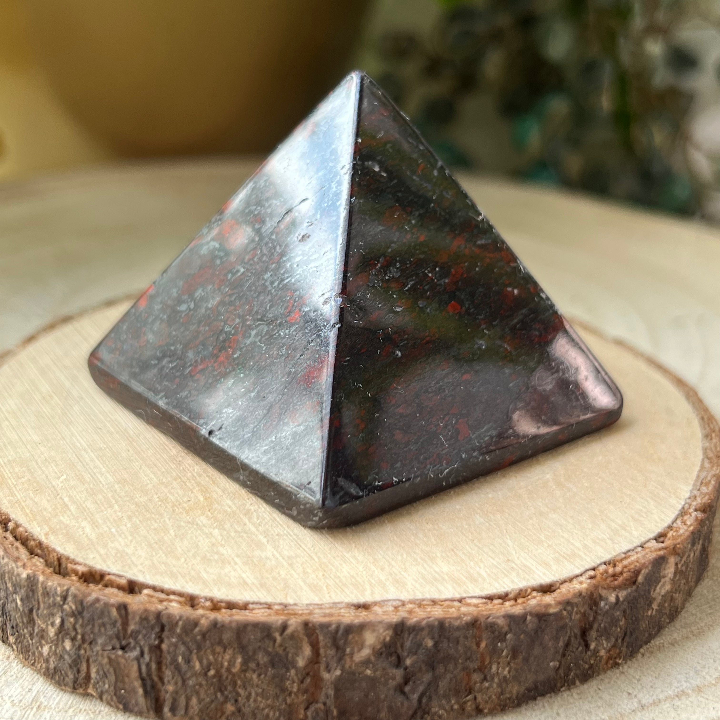 Poppy Jasper Pyramid - Vitality & Spiritual Perception Crystals