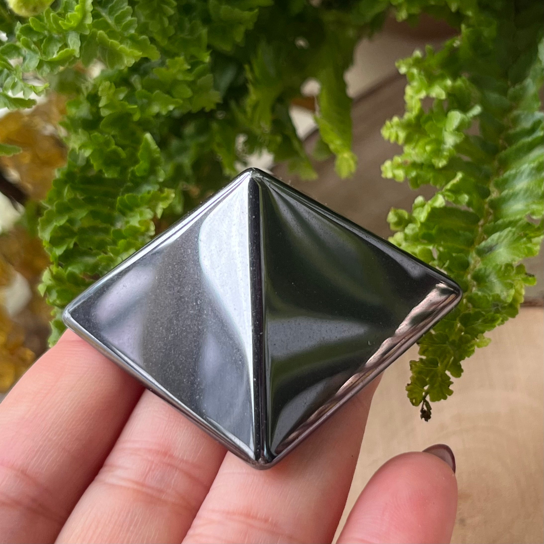 Hematite Pyramid - Protection & Connection Crystals