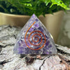 Amethyst Orgonite Pyramid 4cm Crystals