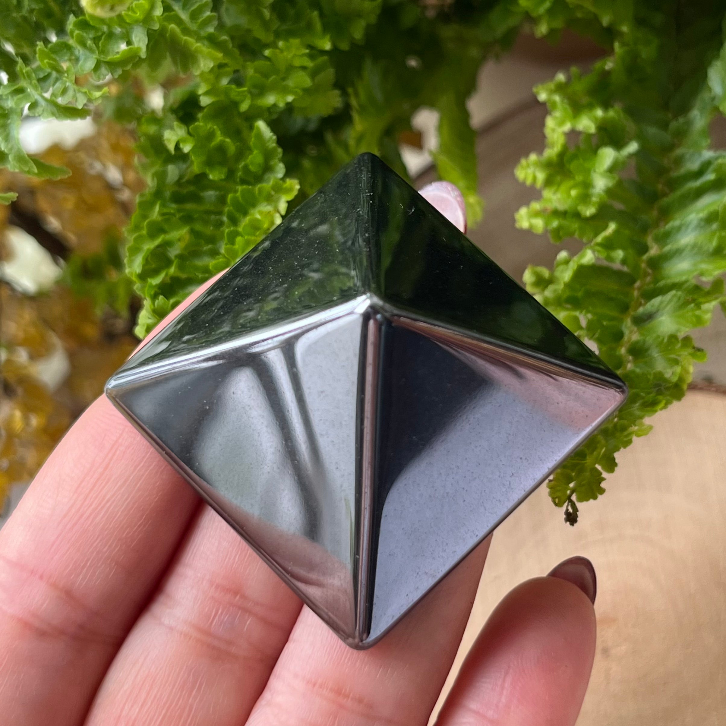 Hematite Pyramid - Protection & Connection Crystals