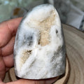 Zebra Agate Druzy Freeform 7.2cm x 5cm Crystals