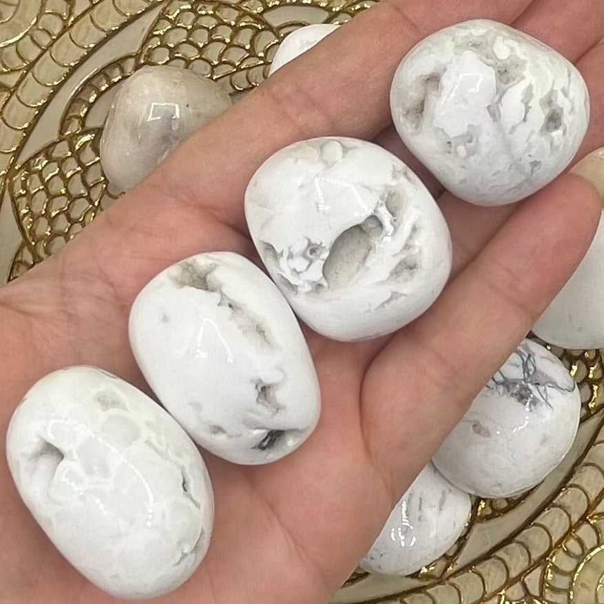Snow Agate Tumblestones Crystals