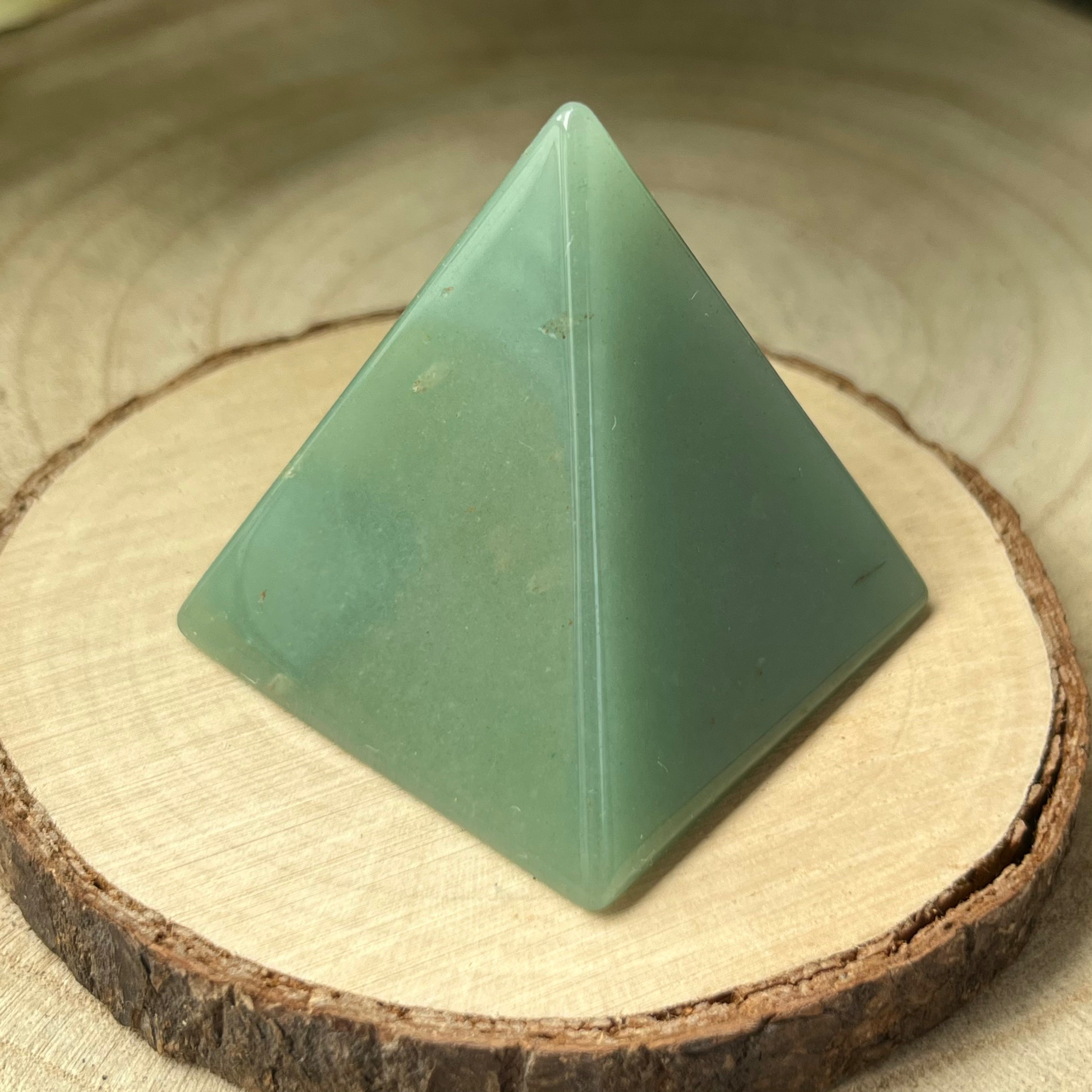 Green Aventurine Pyramid - Abundance & Luck Crystals
