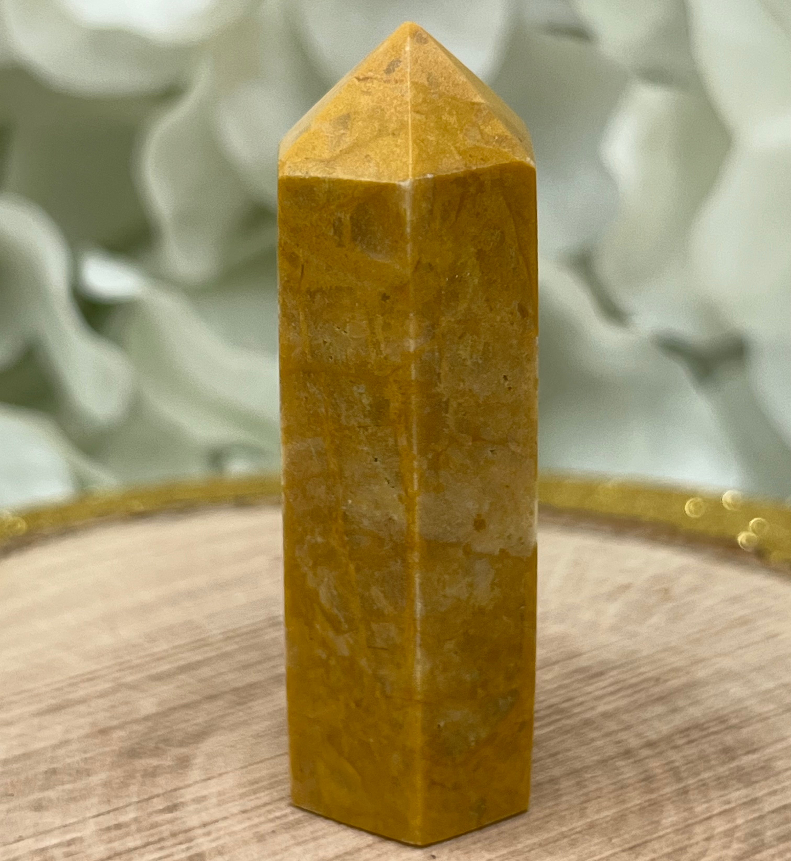 Yellow Aventurine Point Yellow Aventurine 4.5cm Crystals