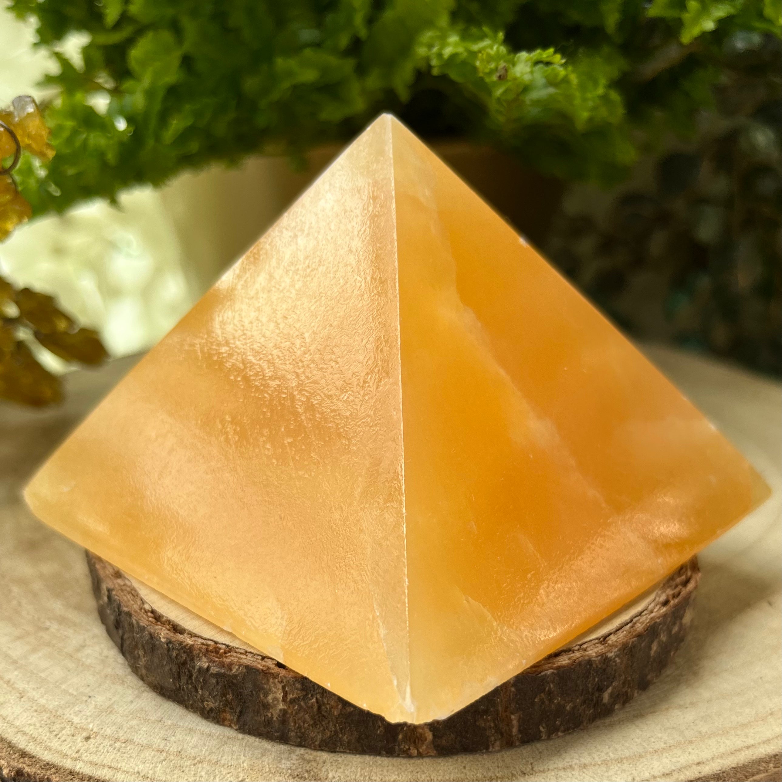 Orange Calcite Pyramid - Joy & Creativity Crystals