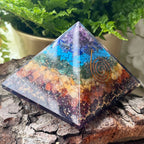 Chakra Orgonite Pyramid Crystals