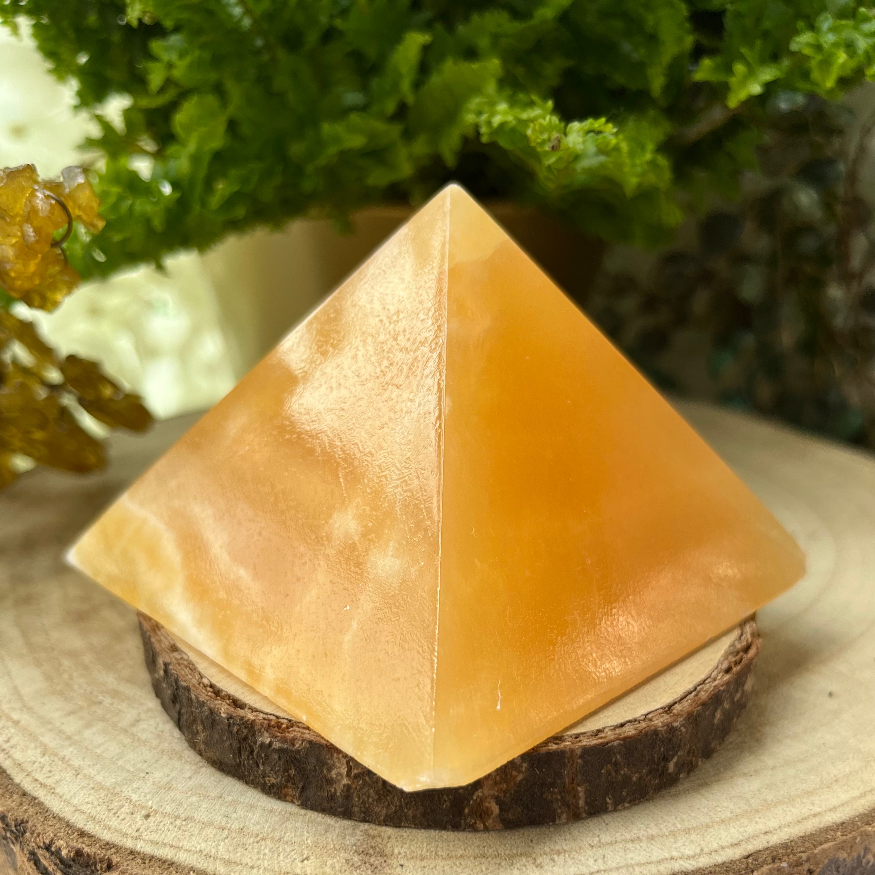 Orange Calcite Pyramid - Joy & Creativity Crystals