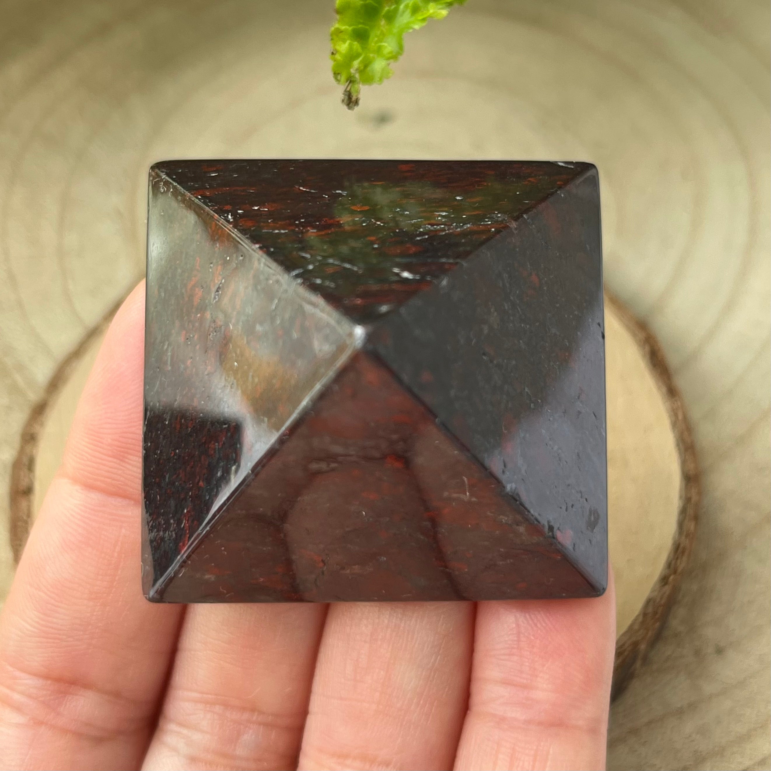 Poppy Jasper Pyramid - Vitality & Spiritual Perception Crystals