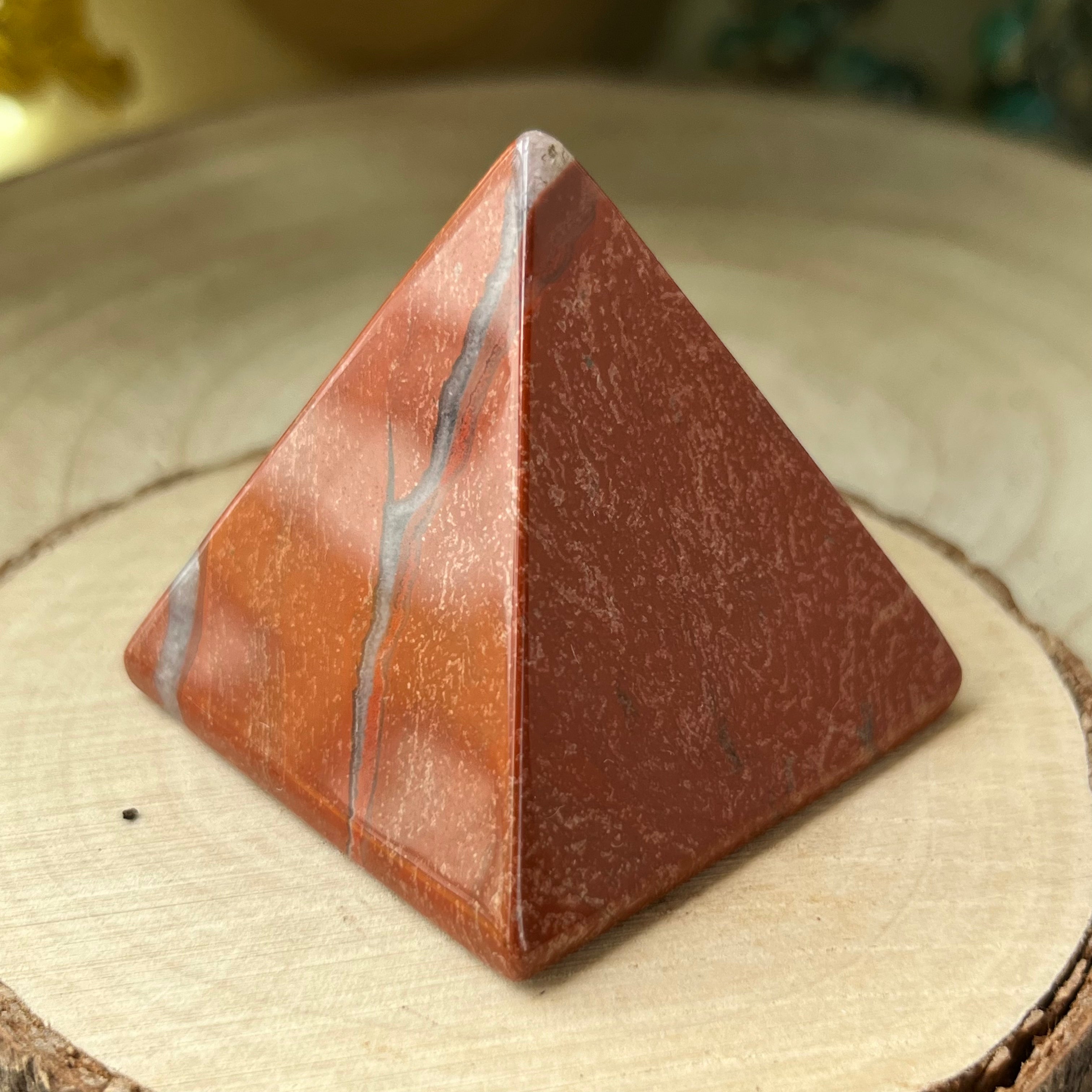 Red Jasper Pyramid - Vitality & Protection Crystals
