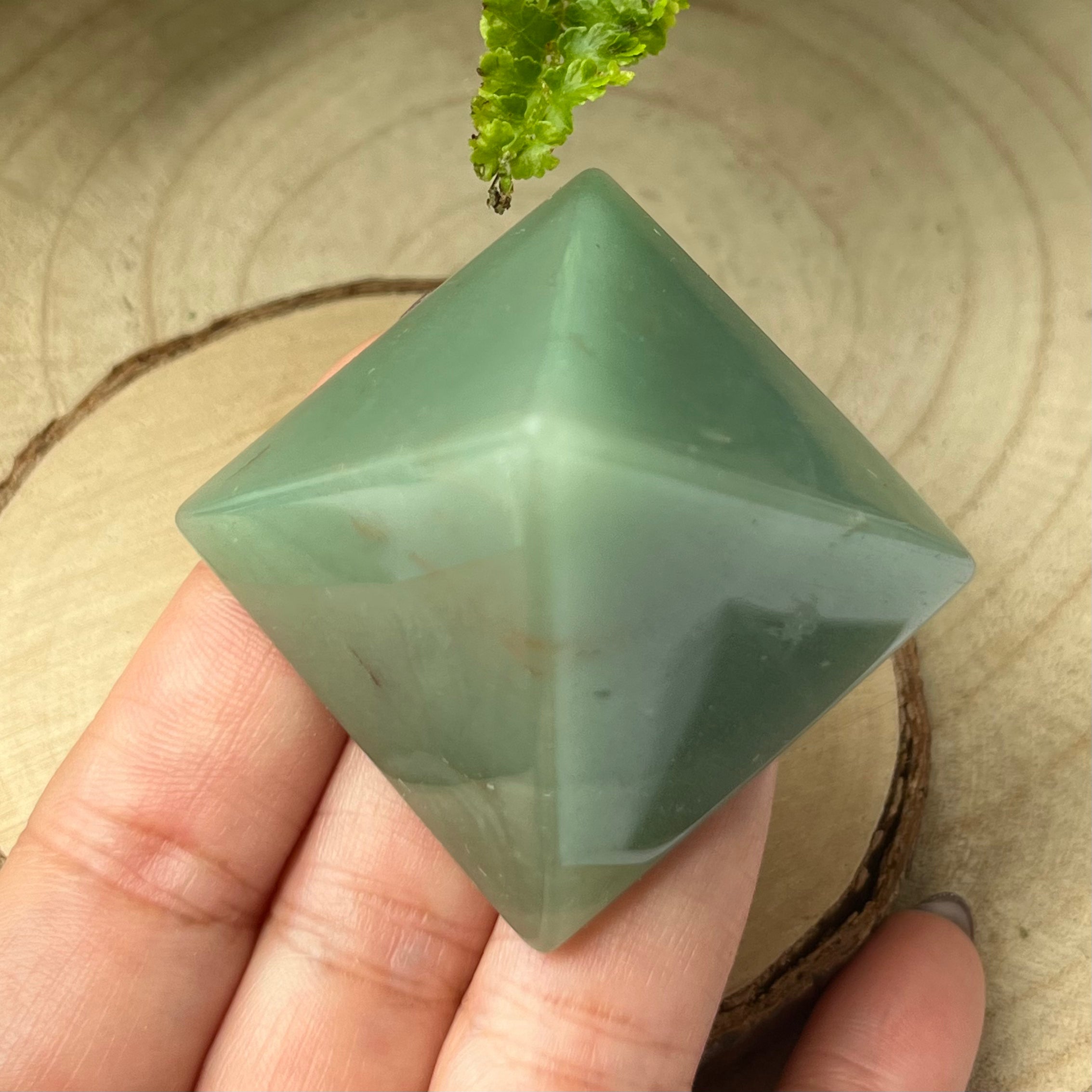 Green Aventurine Pyramid - Abundance & Luck Crystals