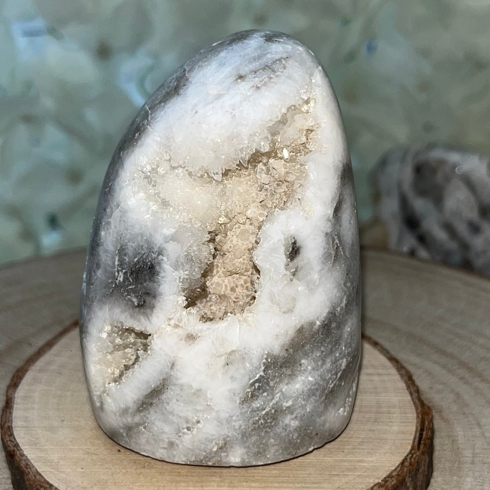 Zebra Agate Druzy Freeform Crystals