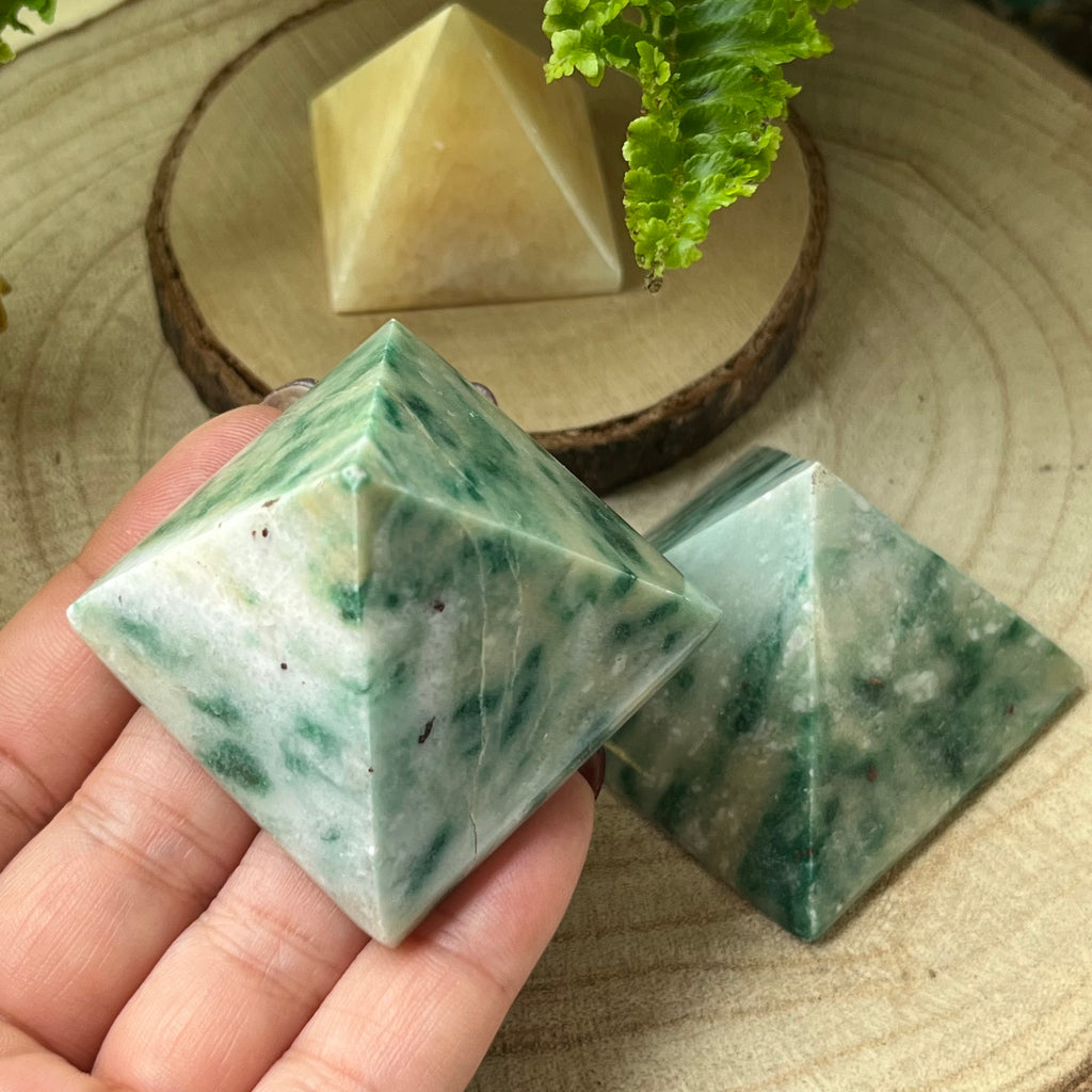 Fuchsite Pyramid Crystals
