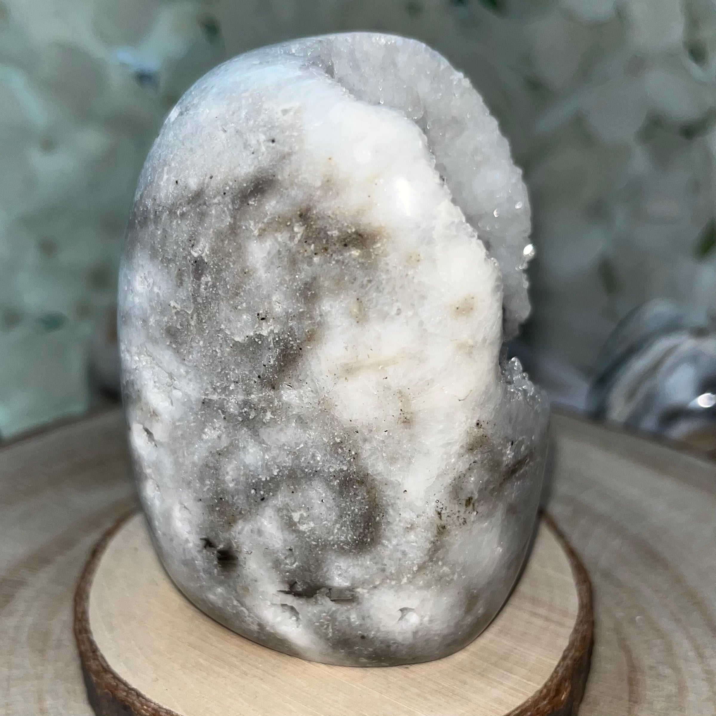 Zebra Agate Druzy Freeform Crystals
