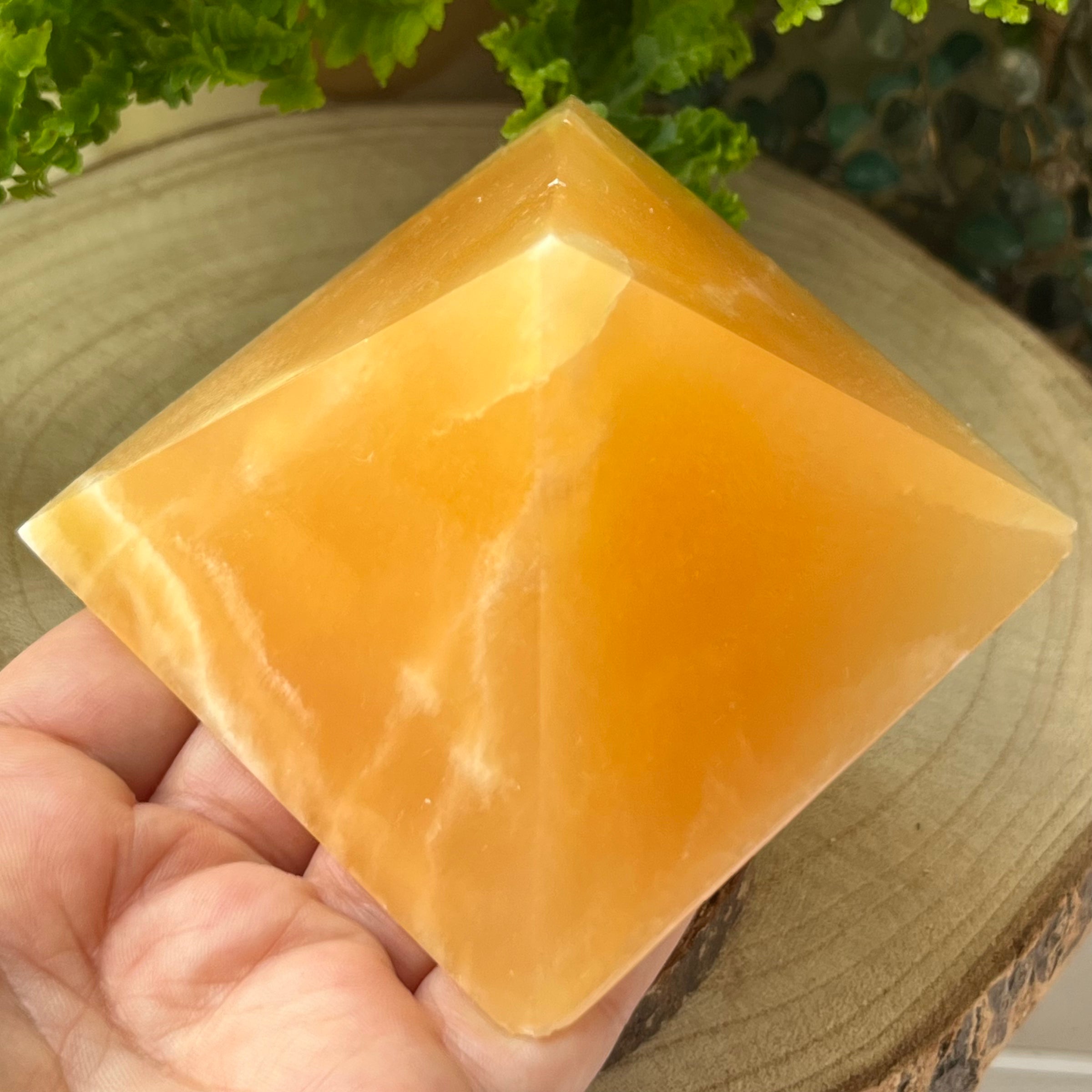 Orange Calcite Pyramid - Joy & Creativity Crystals