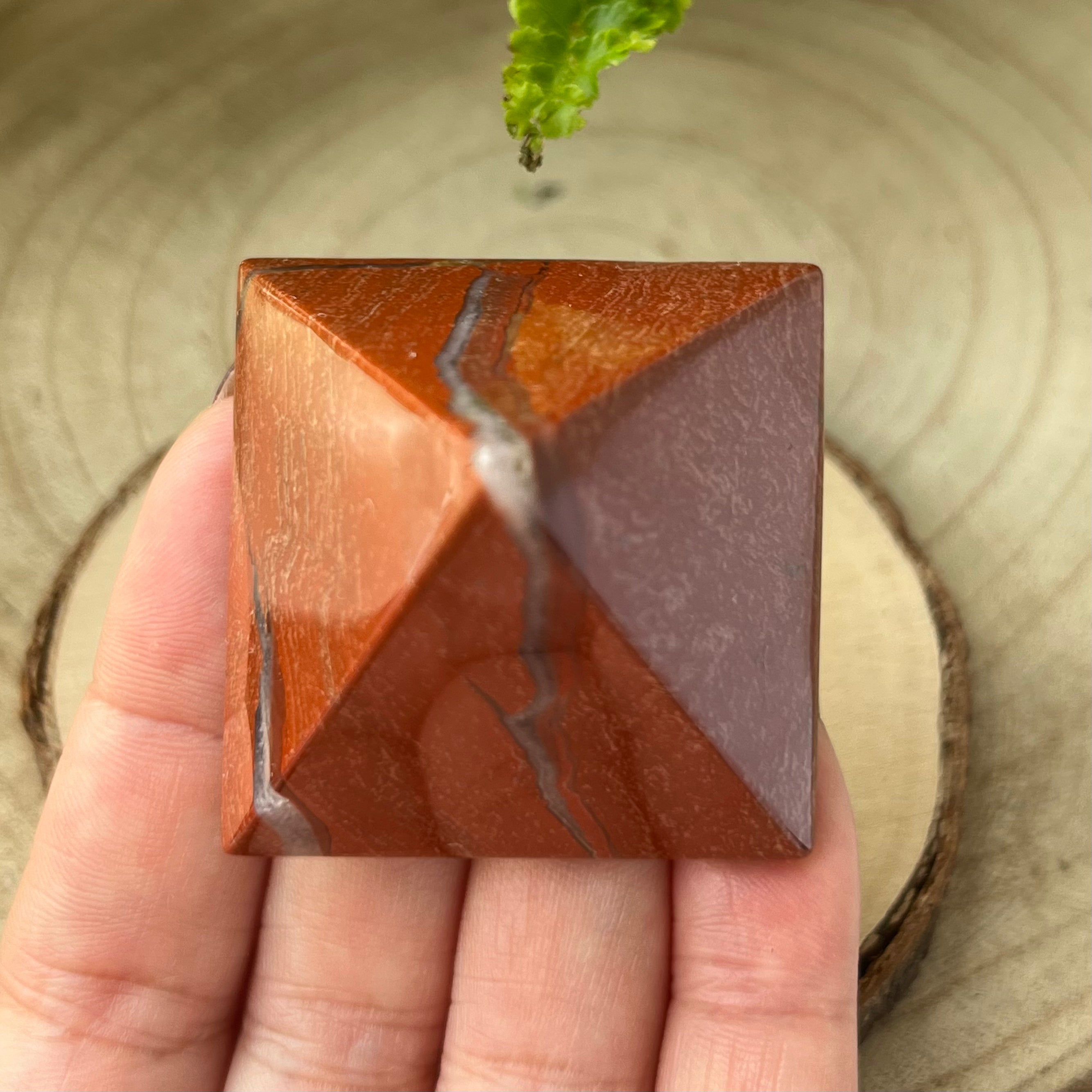 Red Jasper Pyramid - Vitality & Protection Crystals