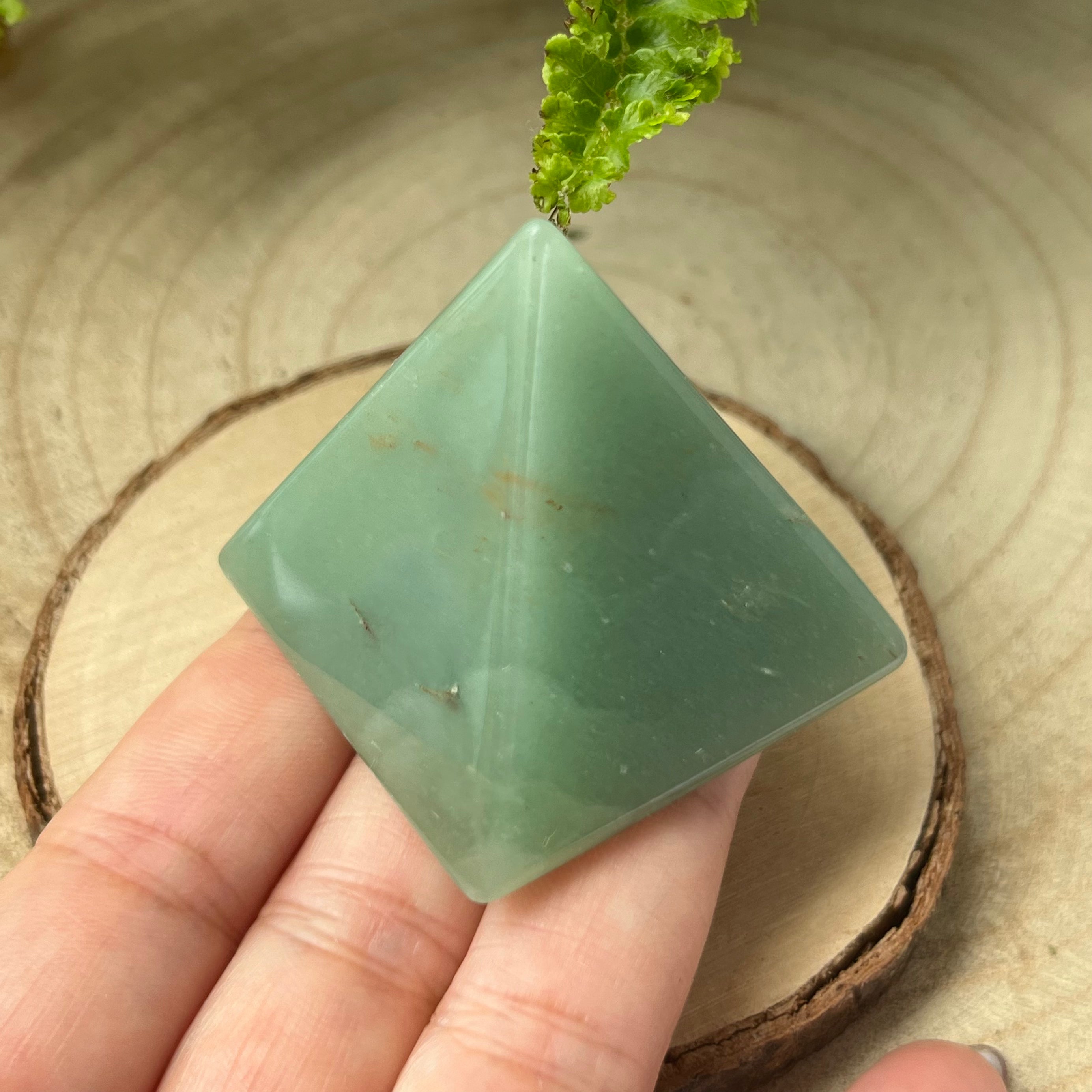 Green Aventurine Pyramid - Abundance & Luck Crystals