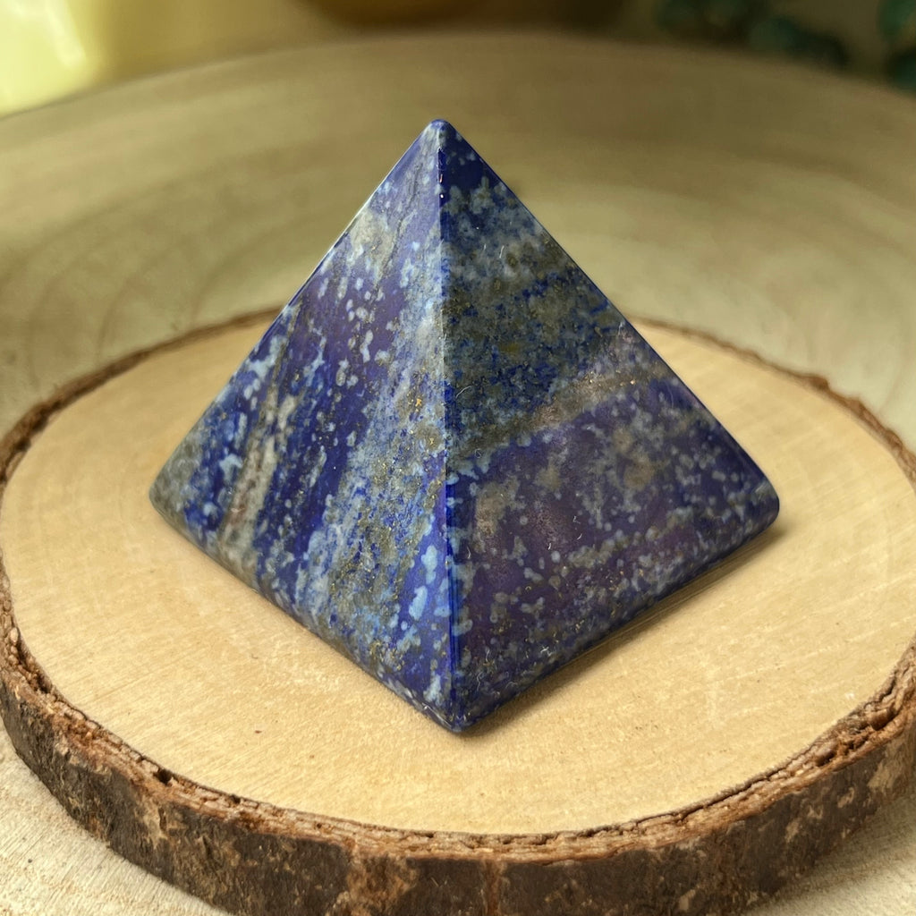 Lapis Lazuli Pyramid - Spiritual Elevation & Wisdom Crystals