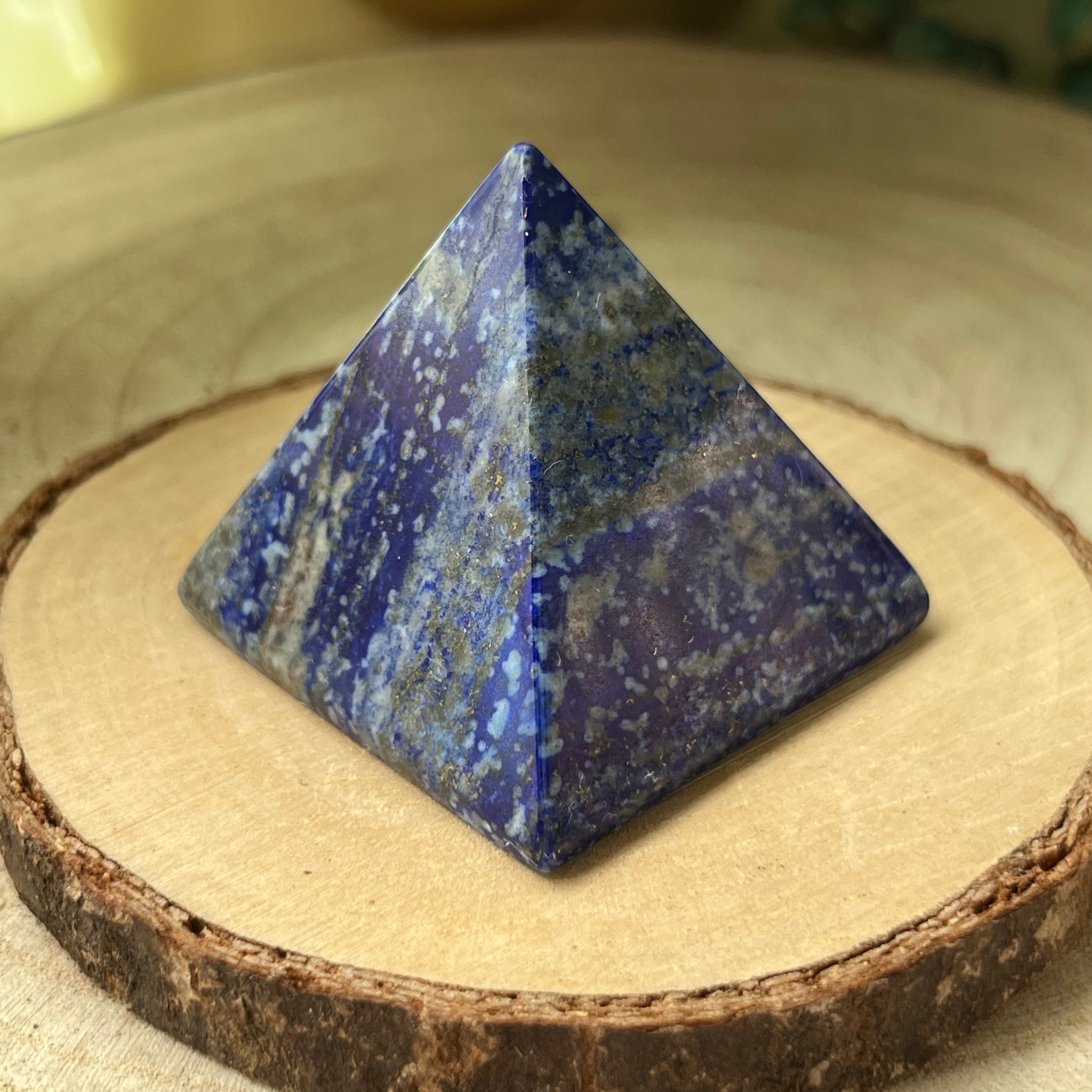 Lapis Lazuli Pyramid - Spiritual Elevation & Wisdom Crystals