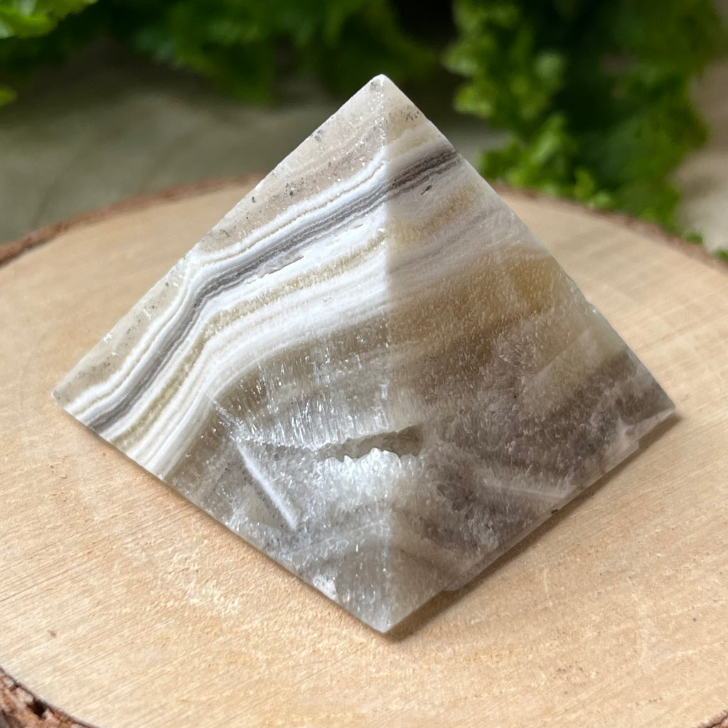 Zebra Onyx Pyramid - Happiness & Protection Crystals