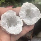 White Quartz Geodes (Pairs) Crystals