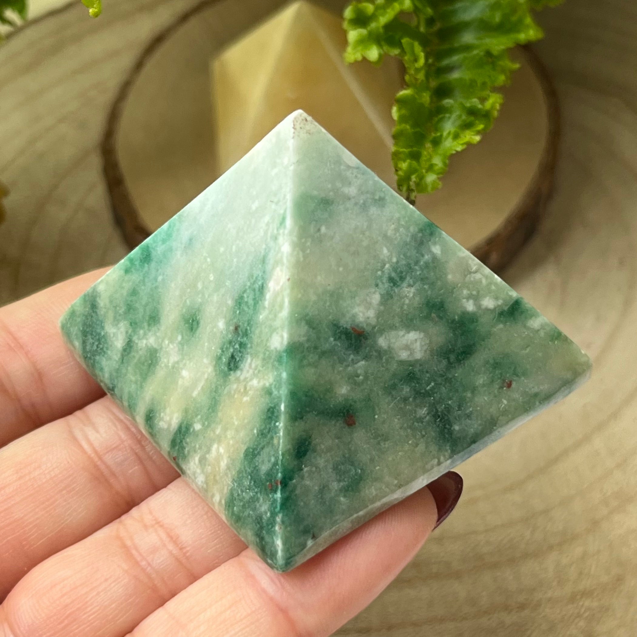 Fuchsite Pyramid Crystals