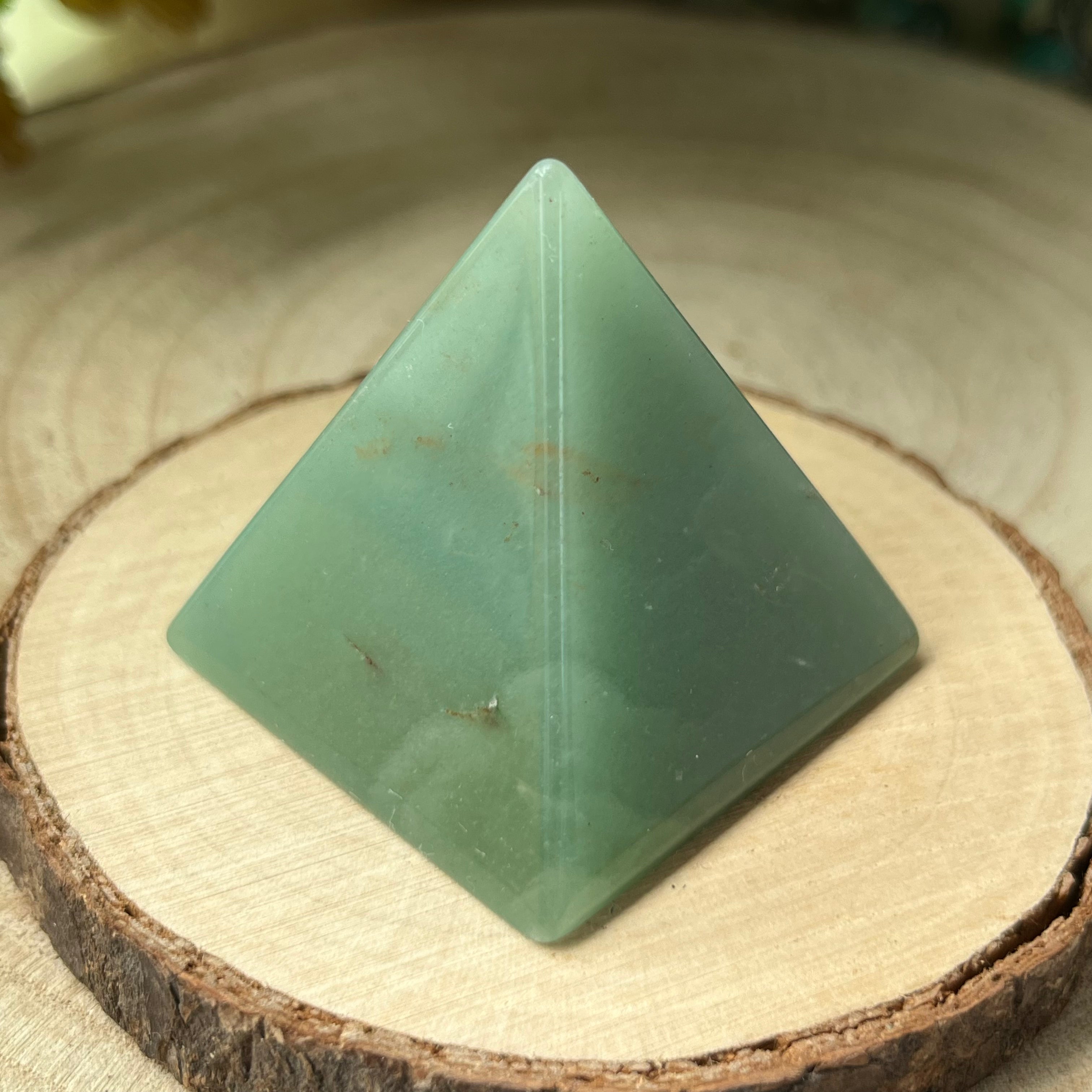 Green Aventurine Pyramid - Abundance & Luck Crystals