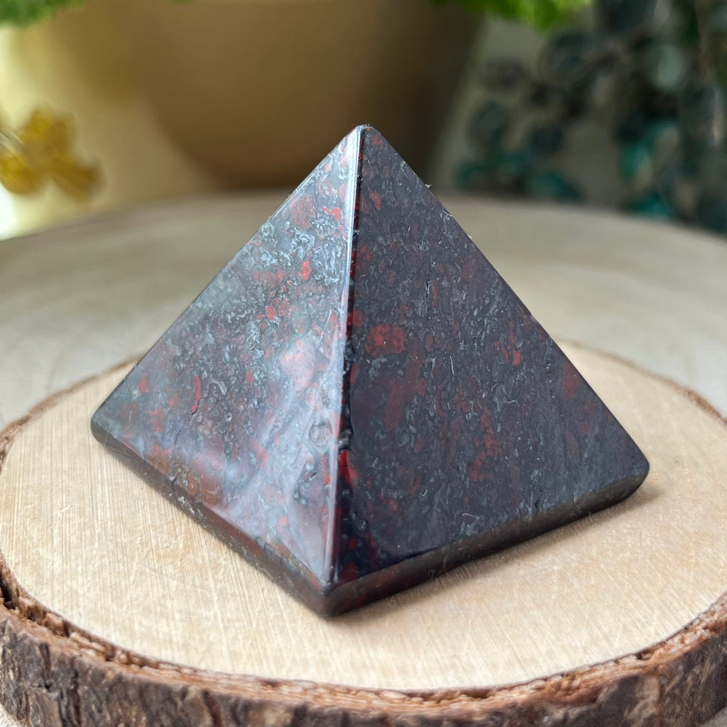 Poppy Jasper Pyramid - Vitality & Spiritual Perception Crystals