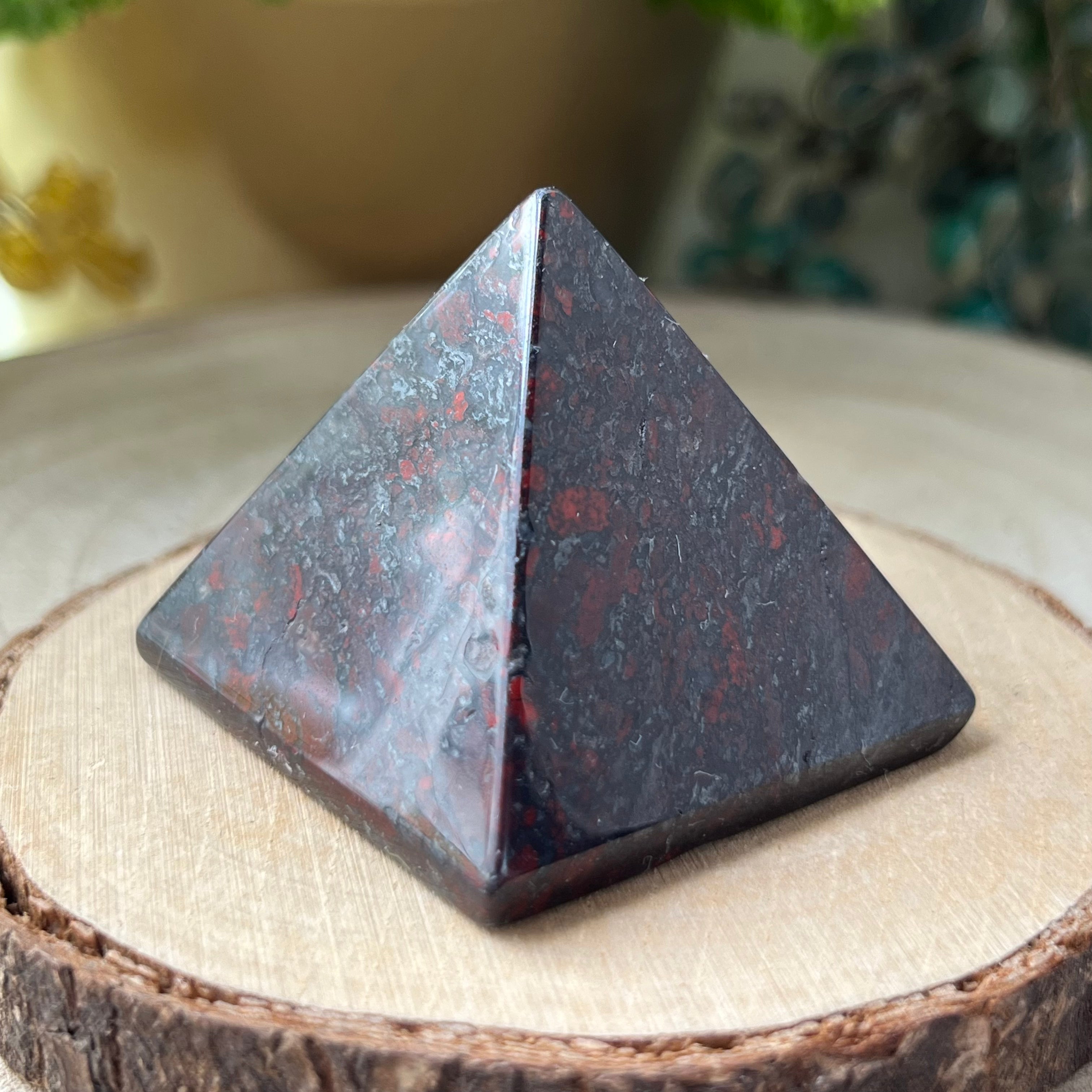 Poppy Jasper Pyramid - Vitality & Spiritual Perception Crystals