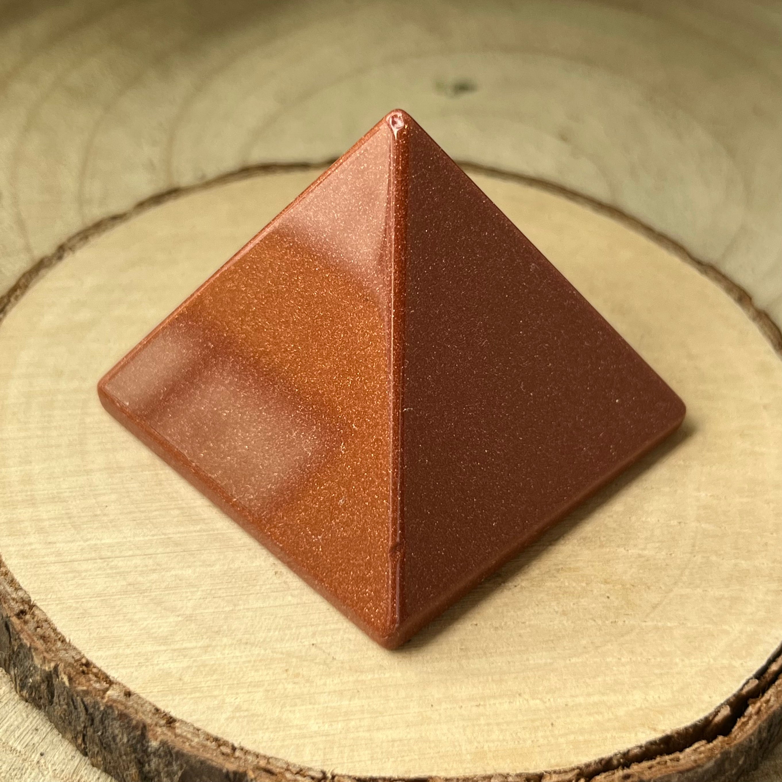 Goldstone Pyramid Crystals