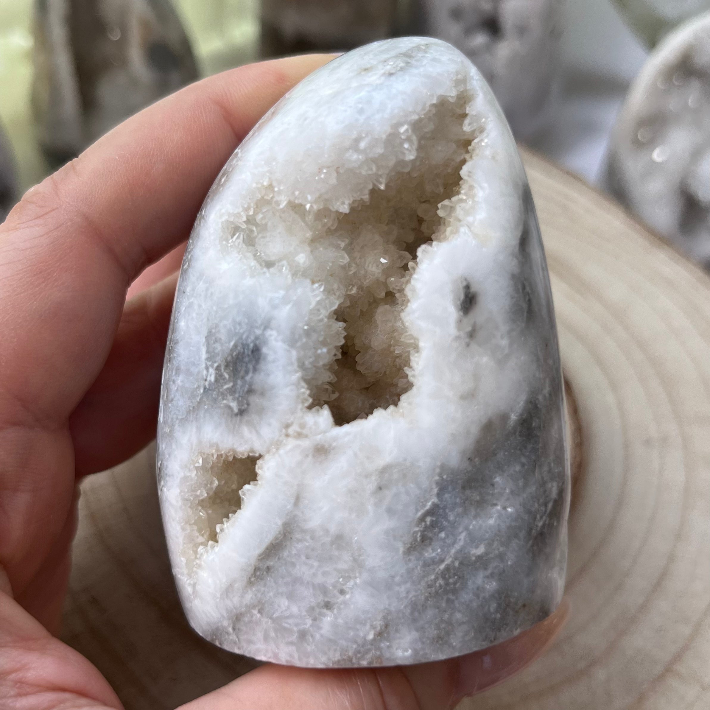 Zebra Agate Druzy Freeform Crystals