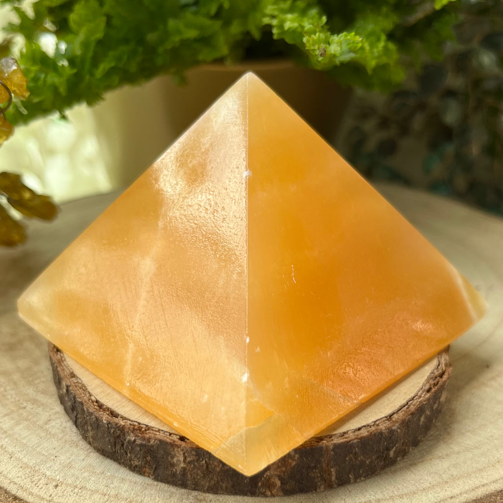 Orange Calcite Pyramid - Joy & Creativity Crystals