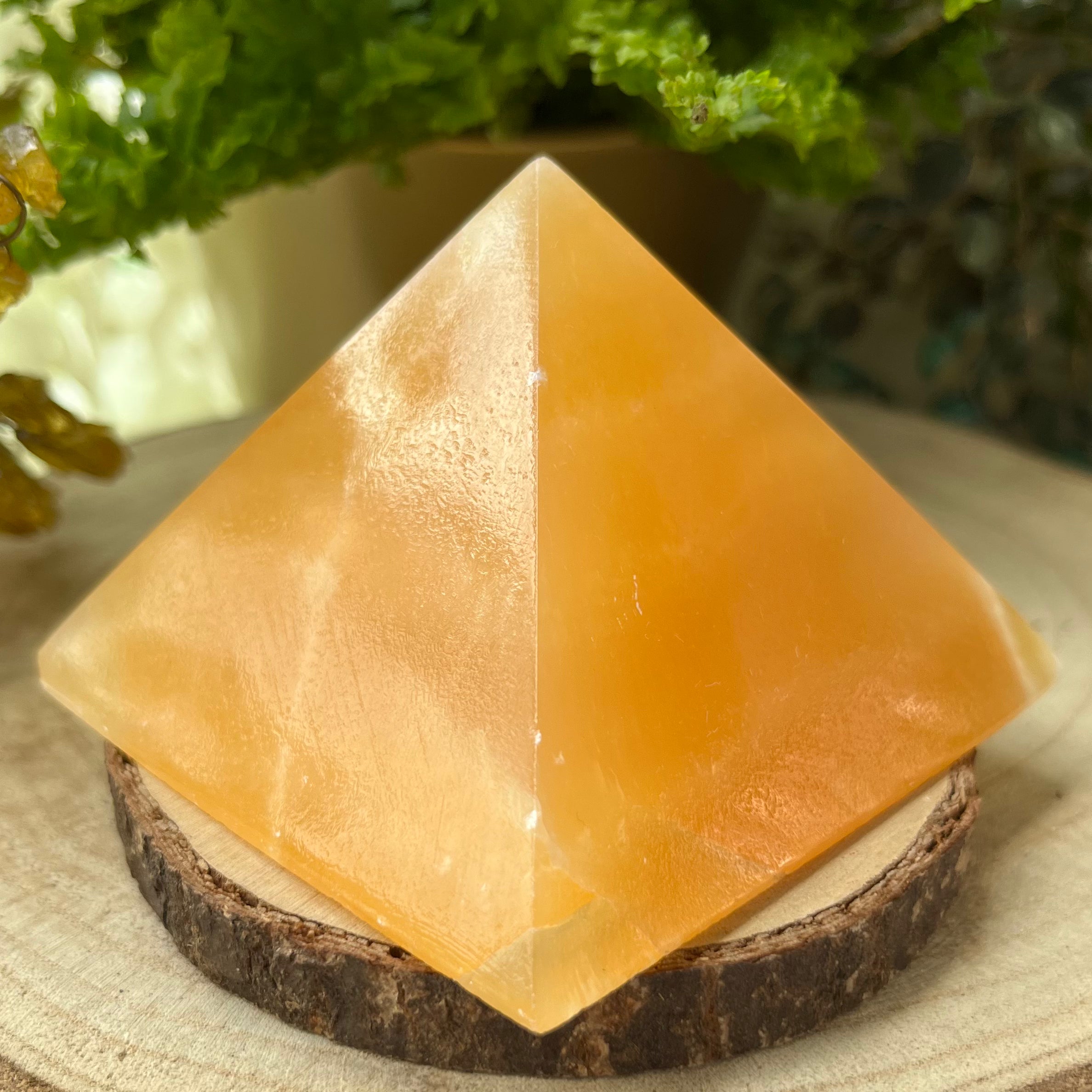 Orange Calcite Pyramid - Joy & Creativity Crystals