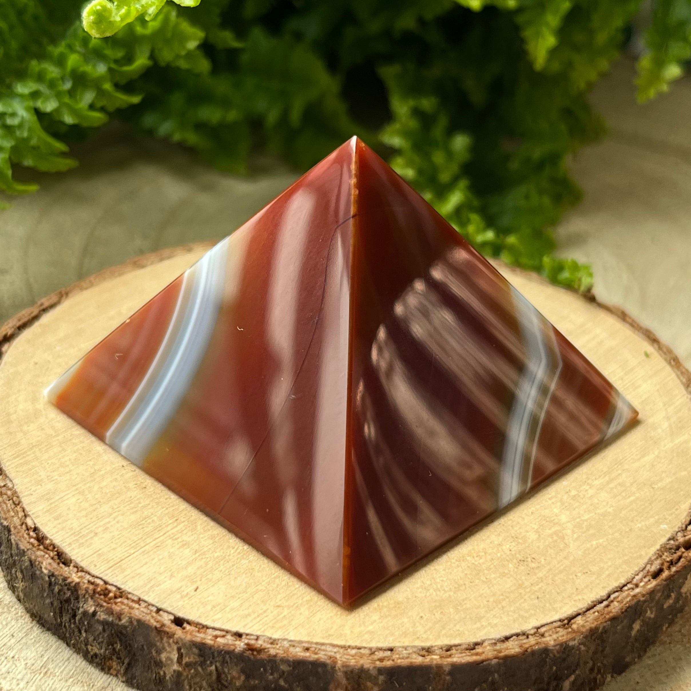 Brown Agate Pyramid Crystals