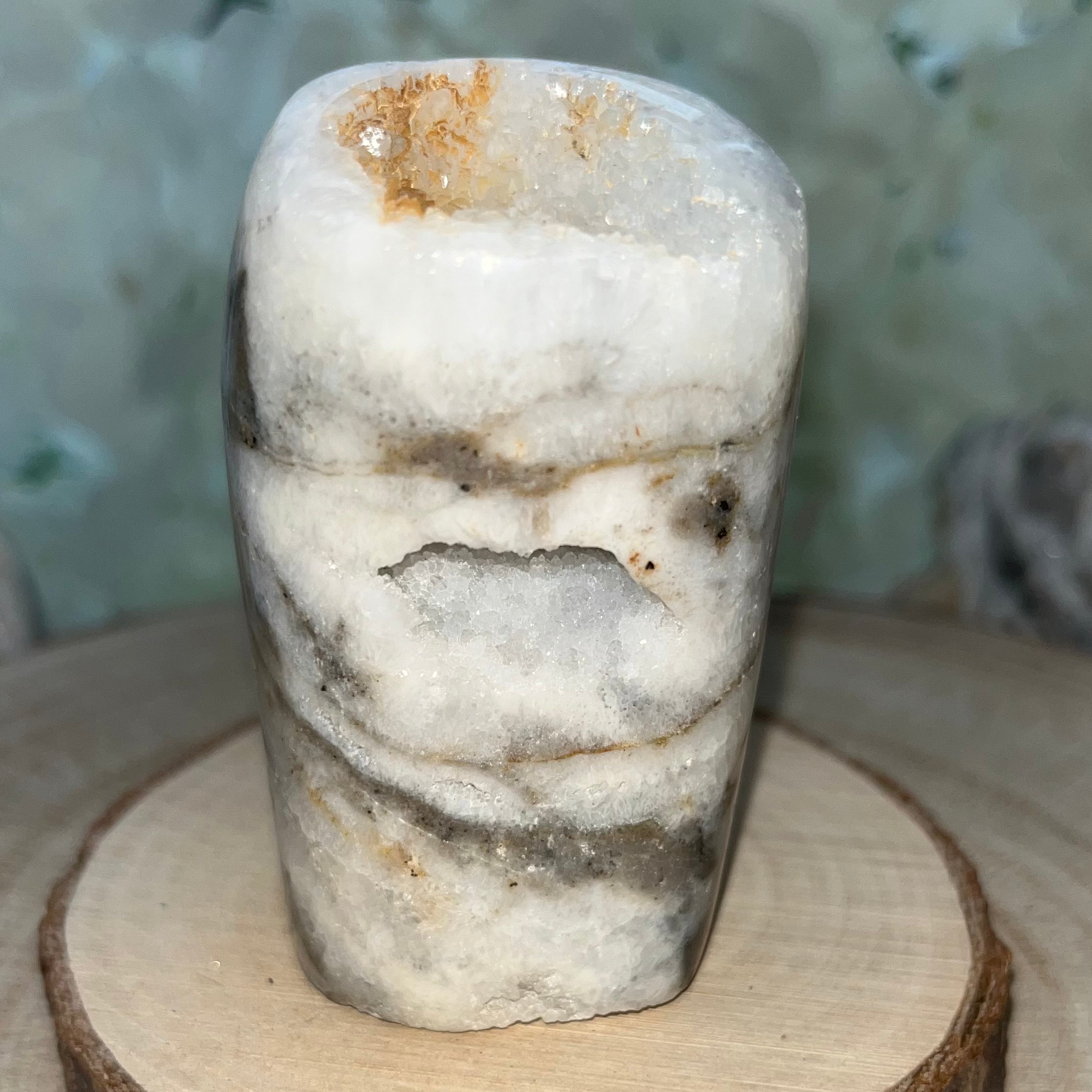 Zebra Agate Druzy Freeform Crystals