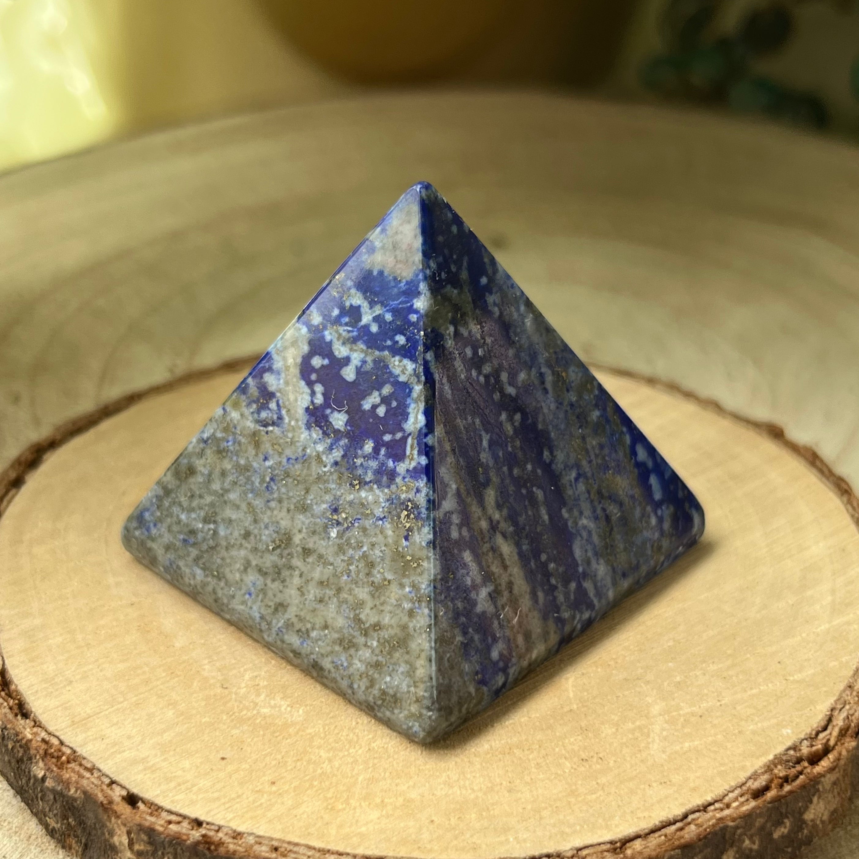Lapis Lazuli Pyramid - Spiritual Elevation & Wisdom Crystals