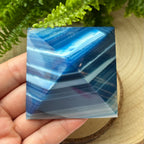 Blue Agate Pyramid - Peace & Happiness Crystals