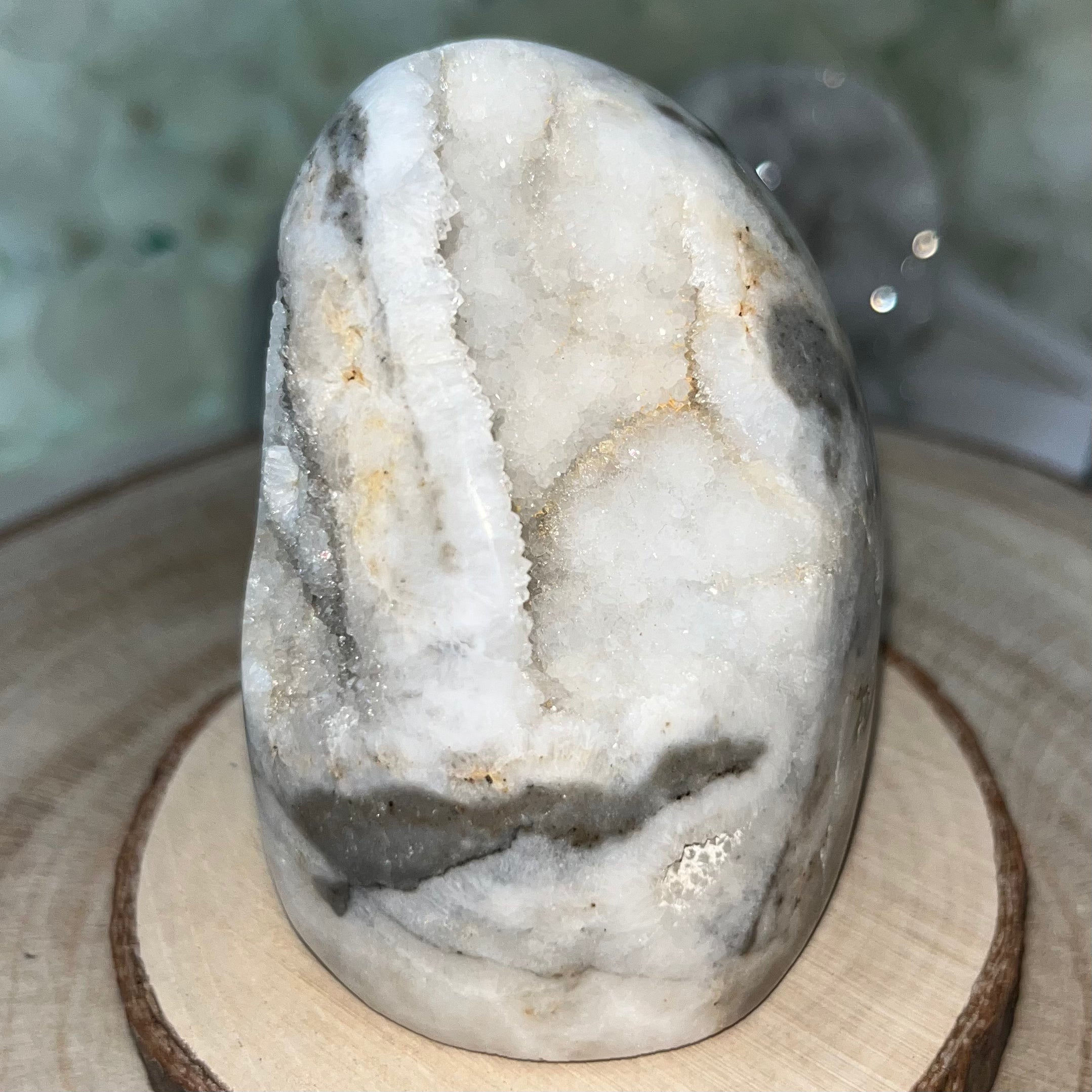 Zebra Agate Druzy Freeform Crystals