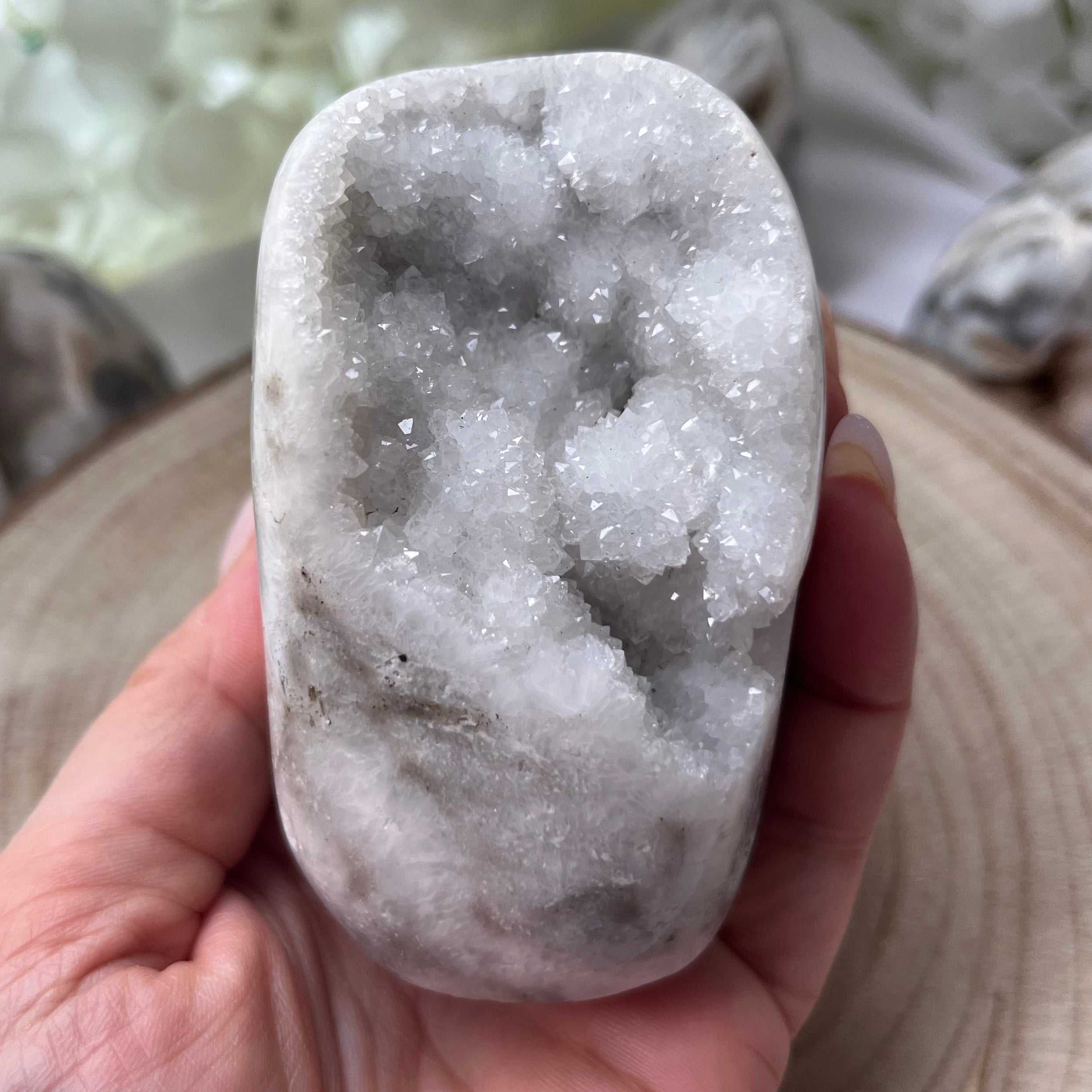 Zebra Agate Druzy Freeform Crystals