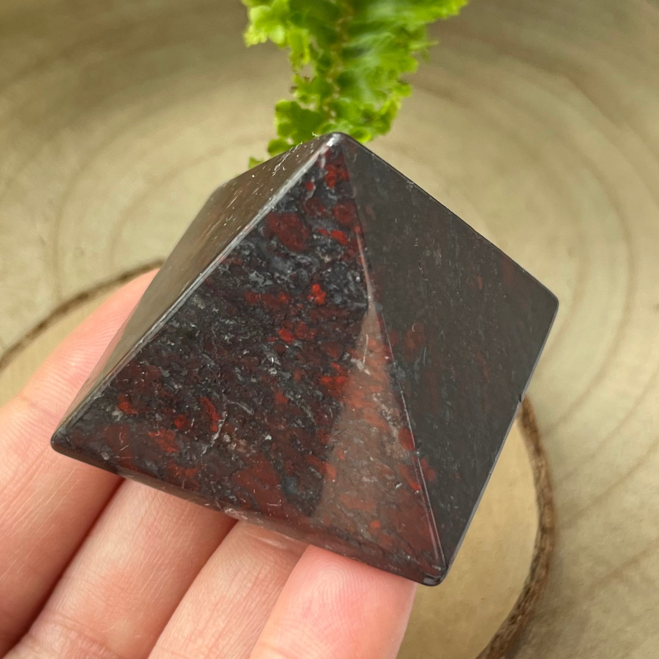 Poppy Jasper Pyramid - Vitality & Spiritual Perception Crystals