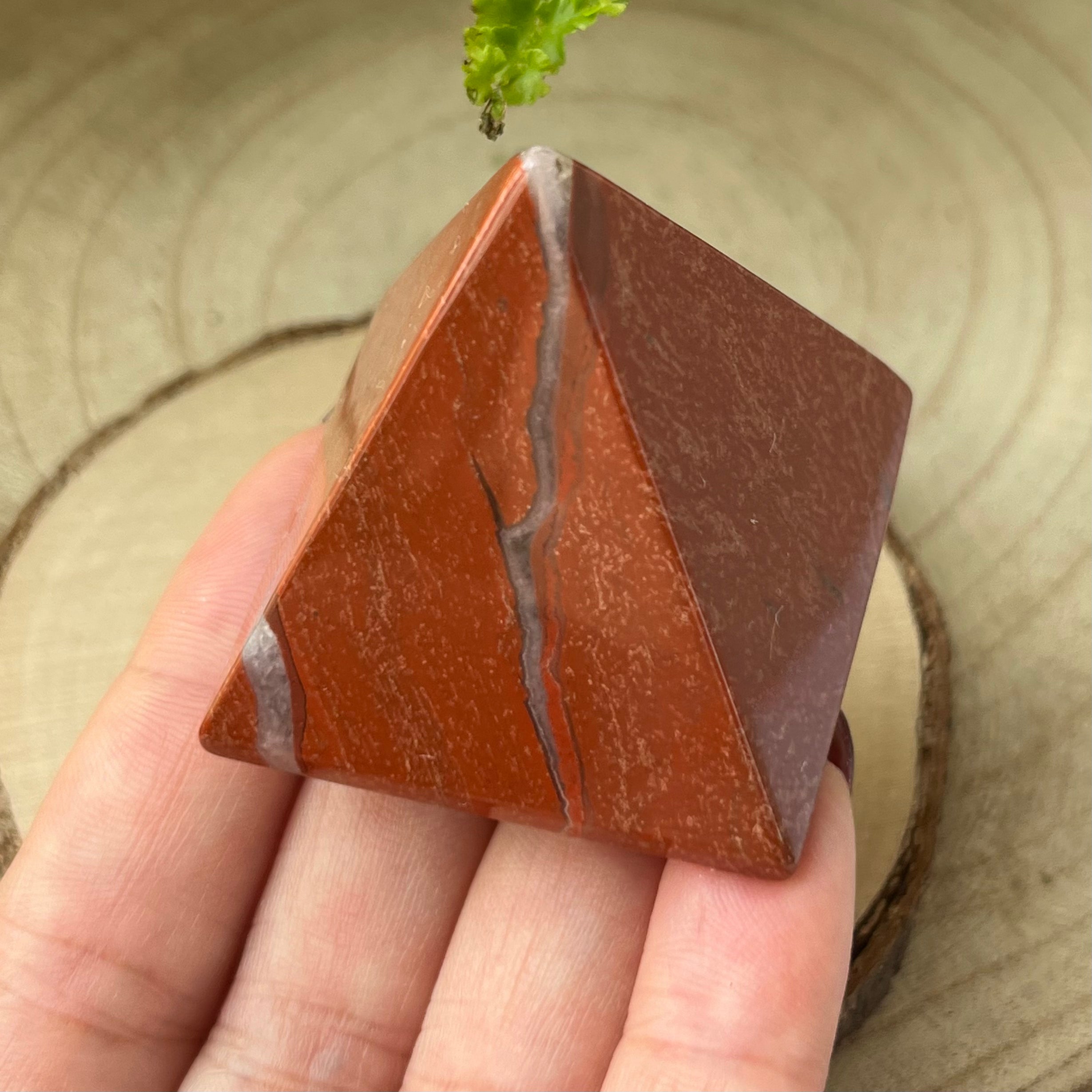 Red Jasper Pyramid - Vitality & Protection Crystals